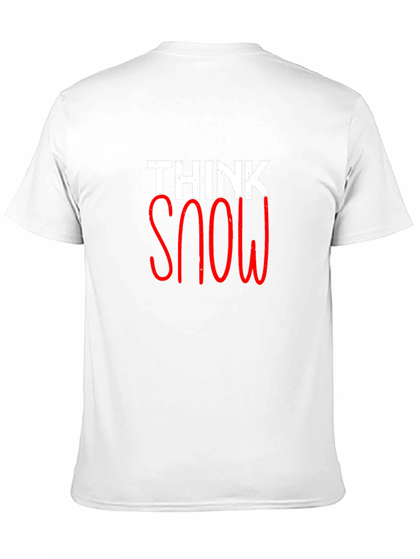 Black Think Snow Graphic Tee - Stylish Winter Shirt view 11