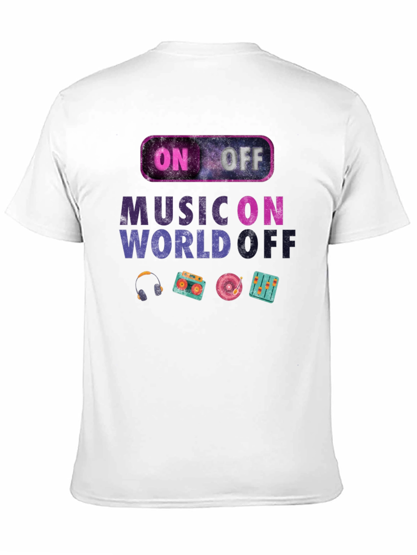 Black Music On World Off Graphic Tee view 11