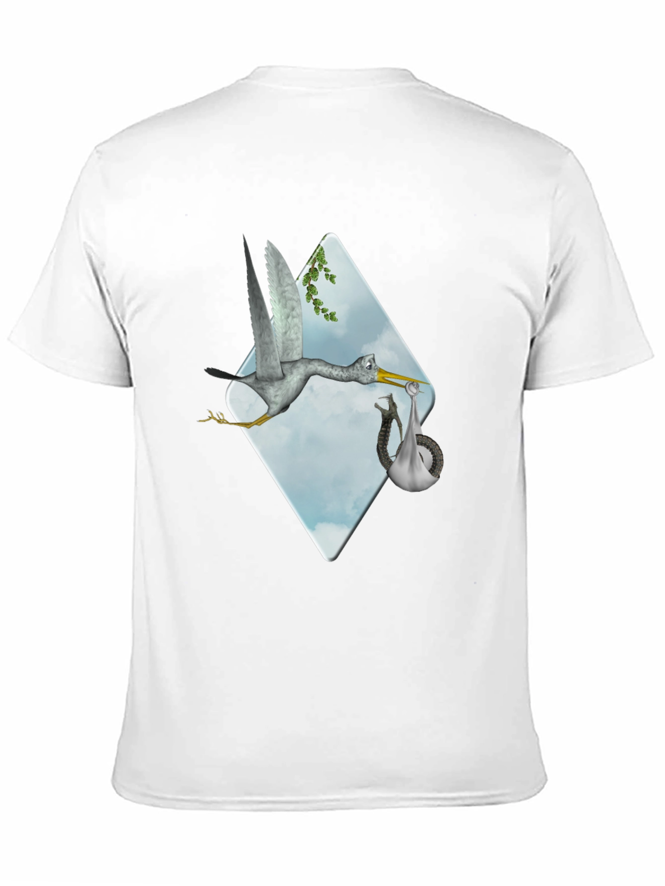 Black Stork Delivery Graphic Tee view 11