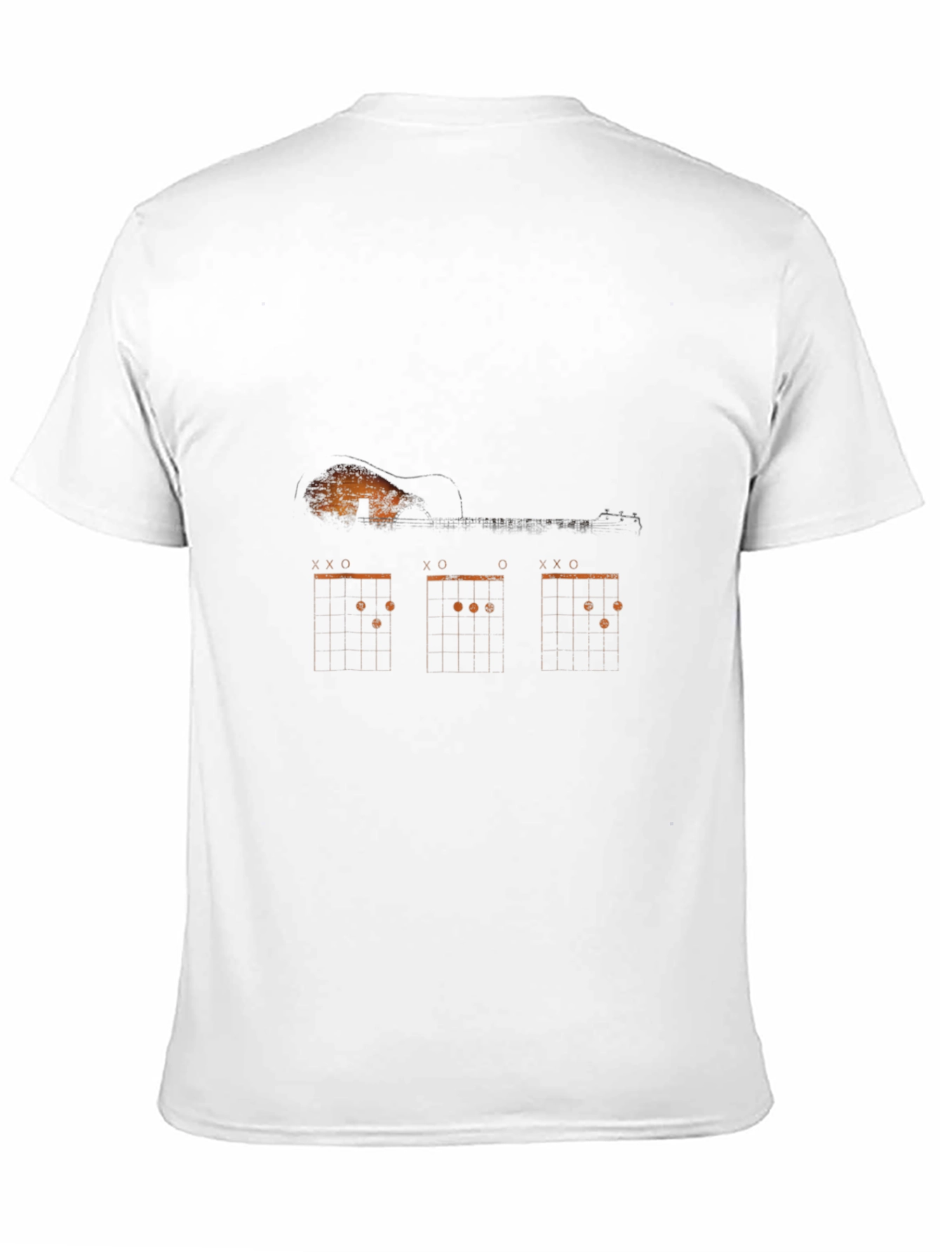 Black Guitar Chord Diagram Graphic Print Tee view 11