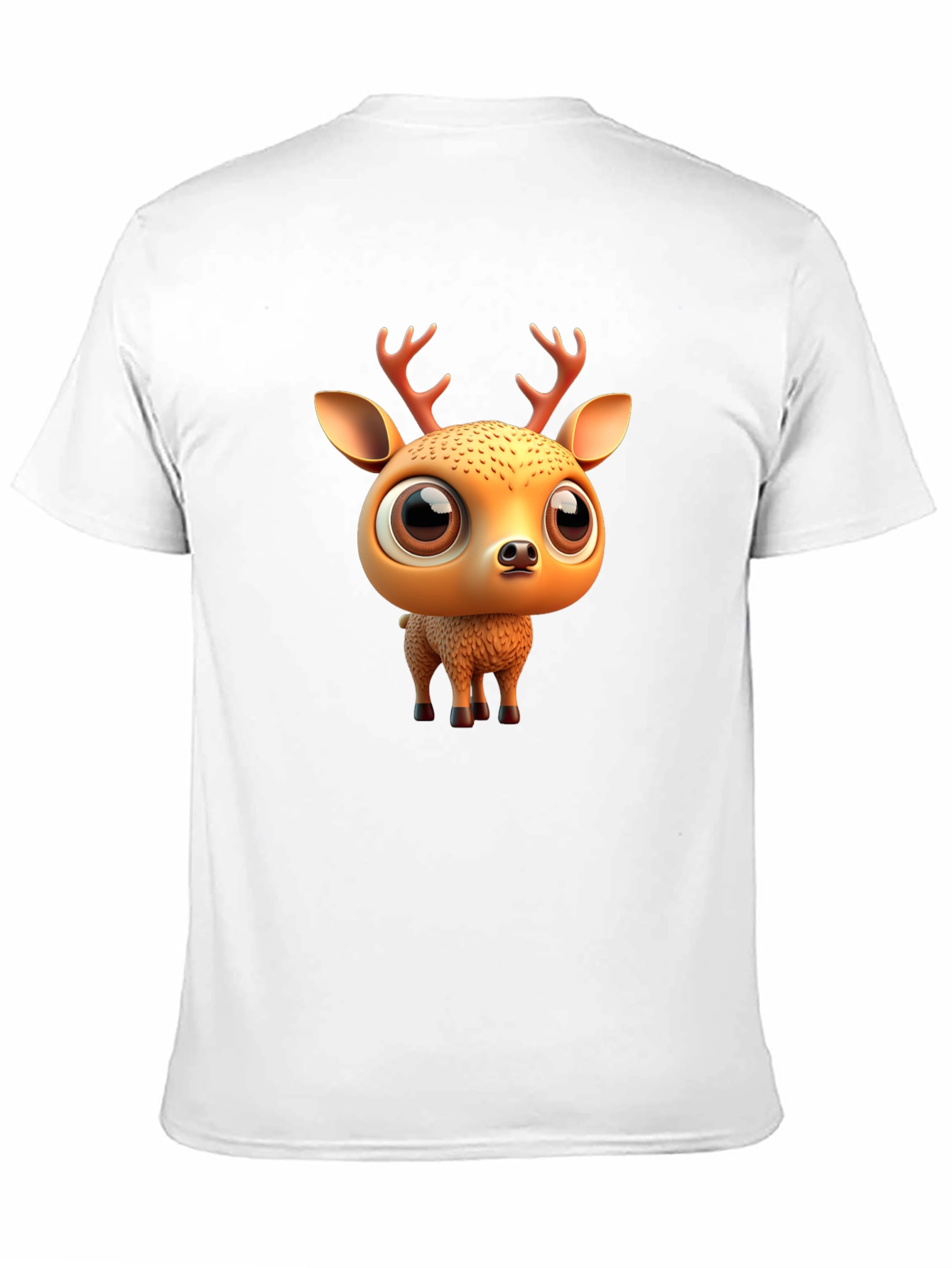 Black Cute Deer Graphic Tee view 11