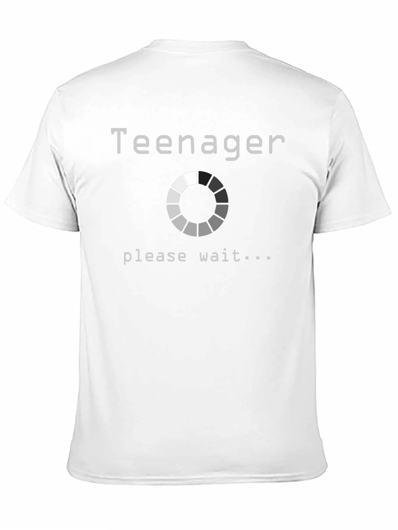 Black Teenager Loading T-Shirt - Funny Novelty Graphic Tee view 11