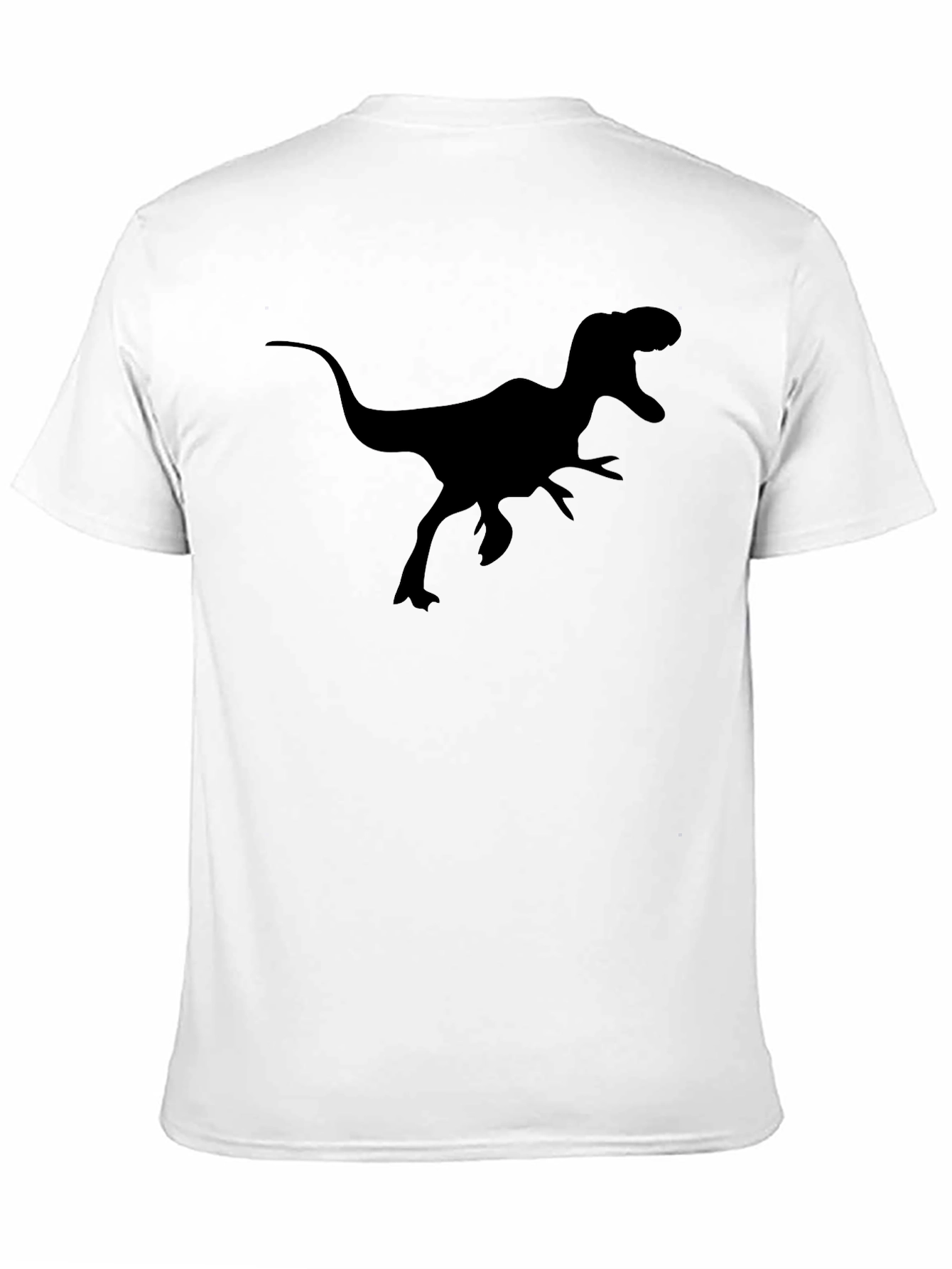 Black Dinosaur Graphic Tee - Black Cotton T-Shirt view 11