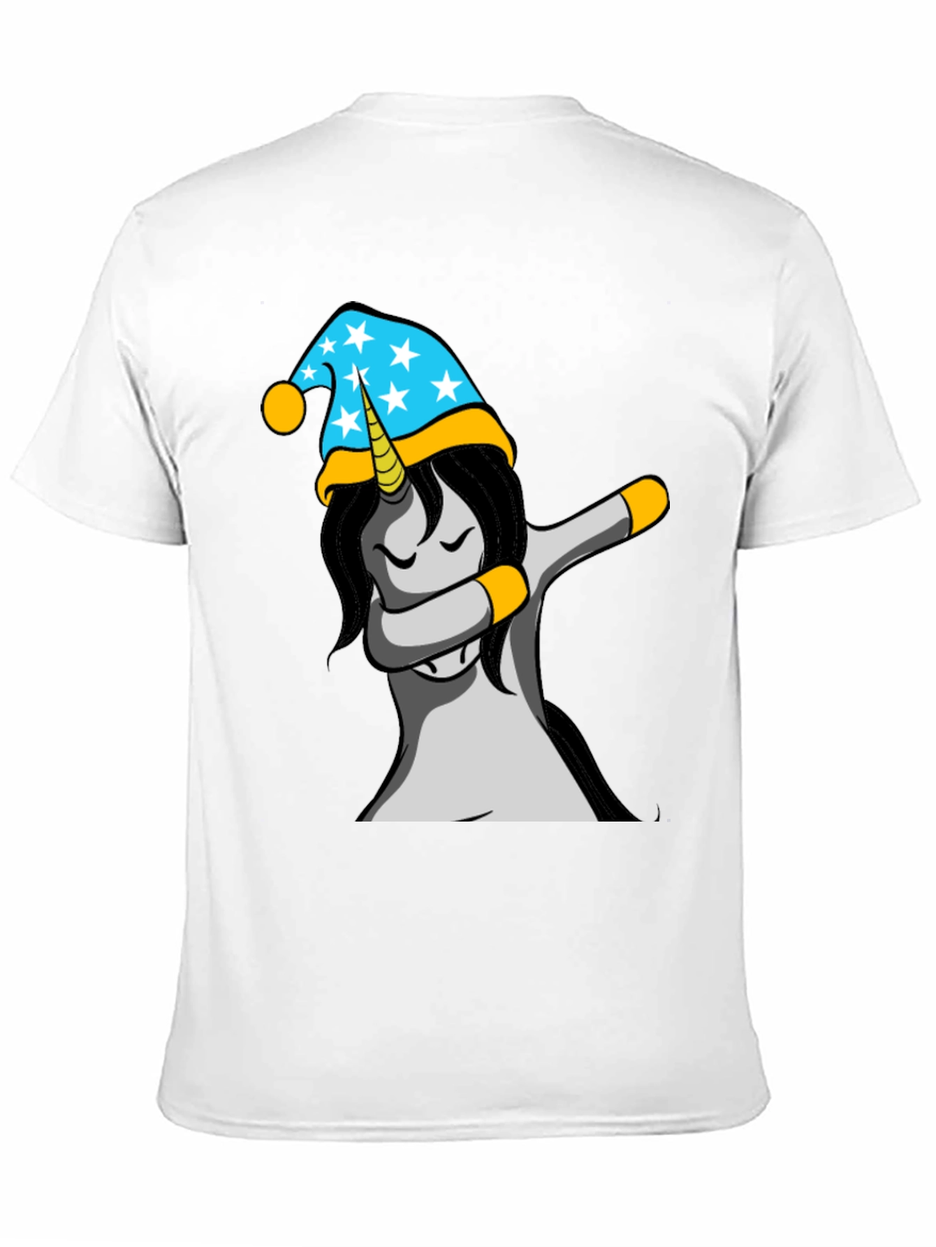 Black Unicorn Dabbing T-Shirt view 11