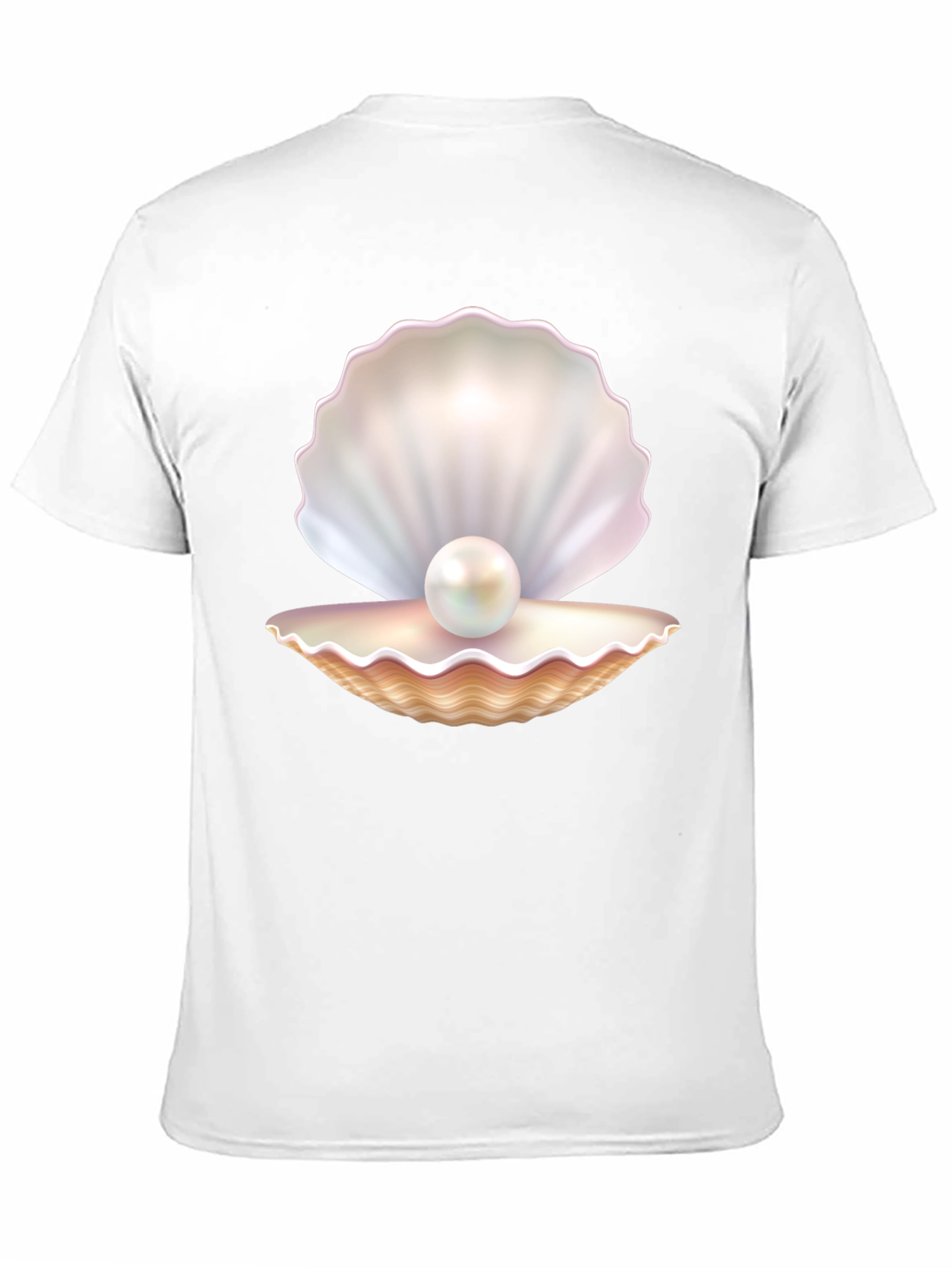 Black Pearl Oyster Graphic Tee - Black Cotton Blend view 11