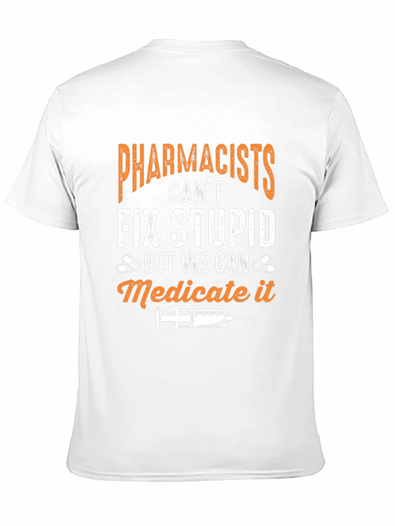 Black Pharmacist Humor T-Shirt - "Medicate It" view 11