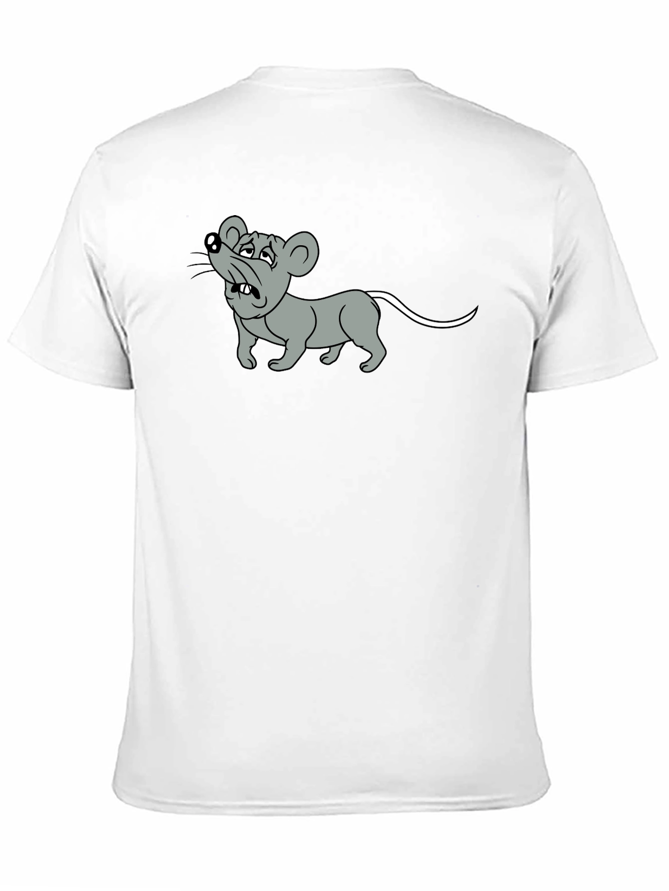 Black Cartoon Mouse Graphic Tee - Black view 11