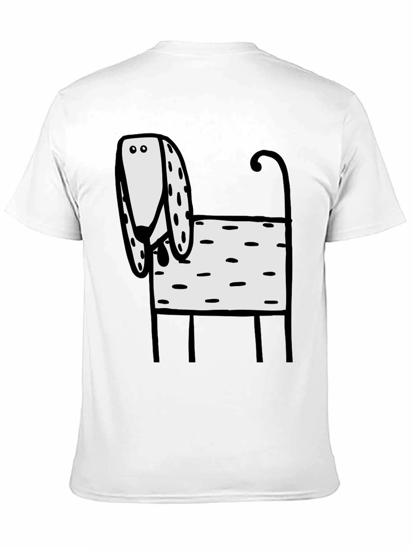 Funny Dog Graphic T-Shirt Black - 11