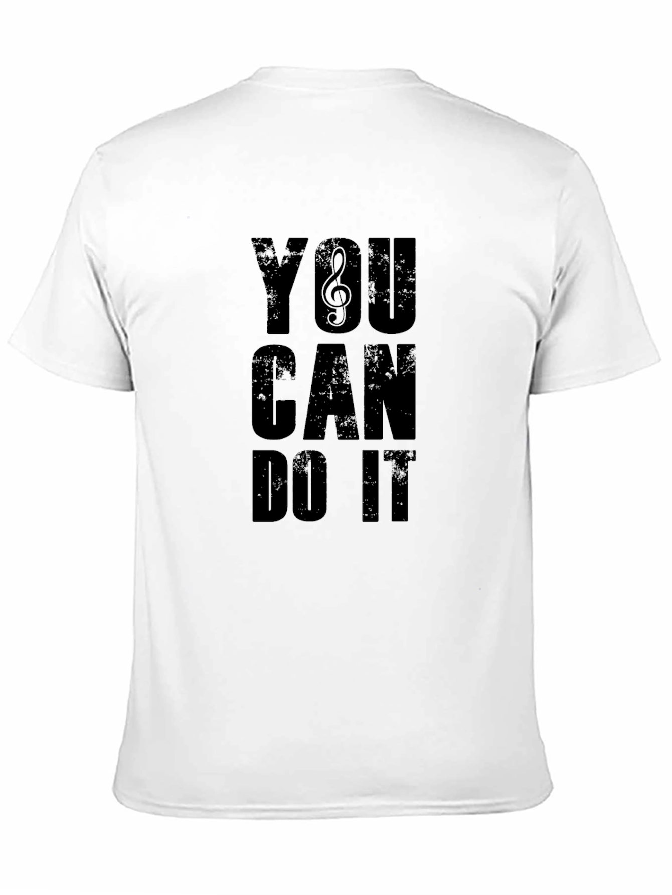 Black Motivational Black T-Shirt - You Can Do It view 11