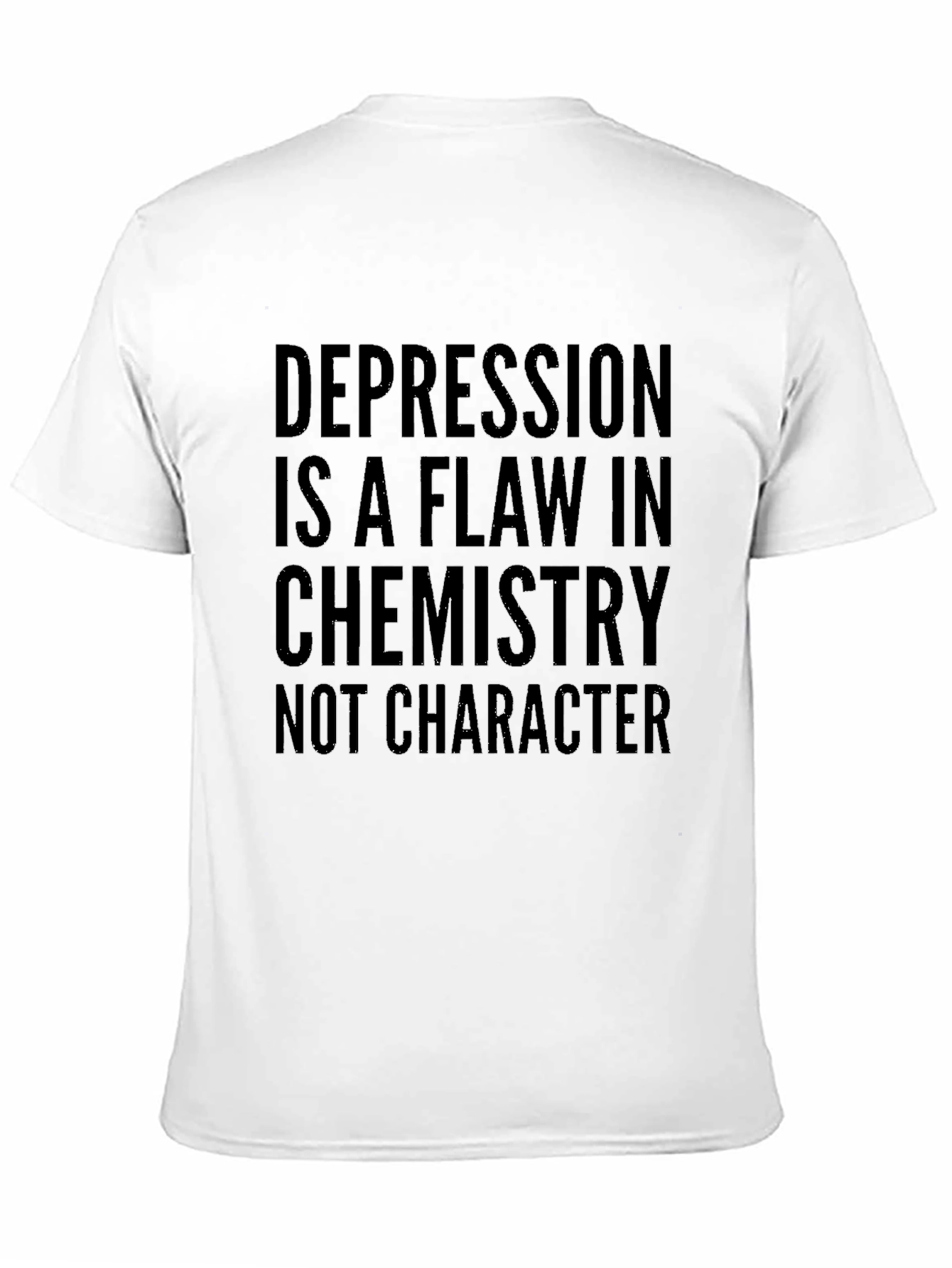 Black Depression Chemistry Tee - Mental Health Awareness view 11