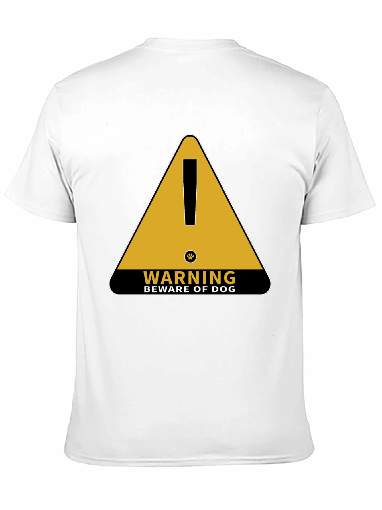 Black Beware of Dog Novelty Graphic Tee view 11