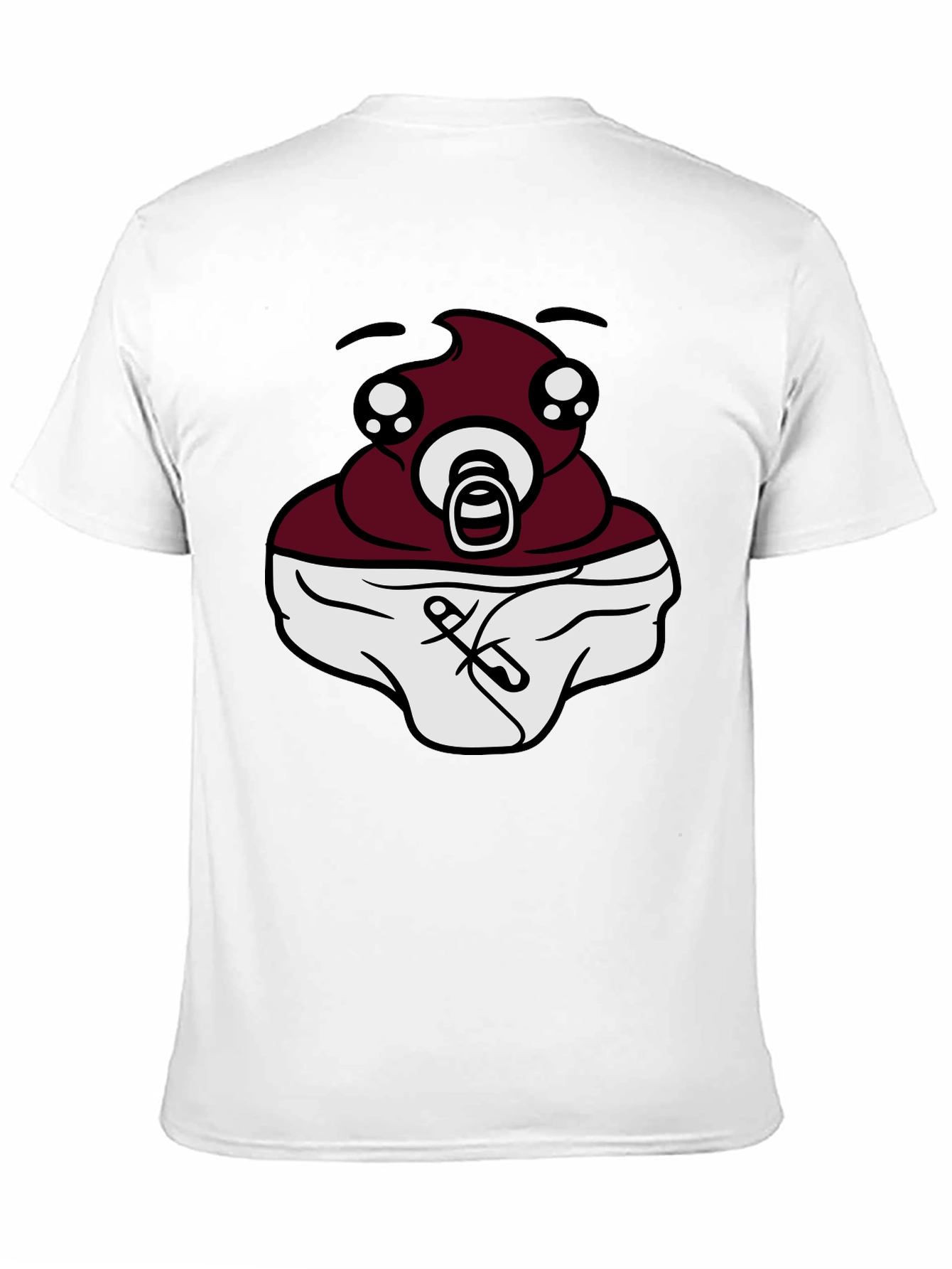 Black Baby Poop Emoji Black T-Shirt - Funny Graphic Tee view 11