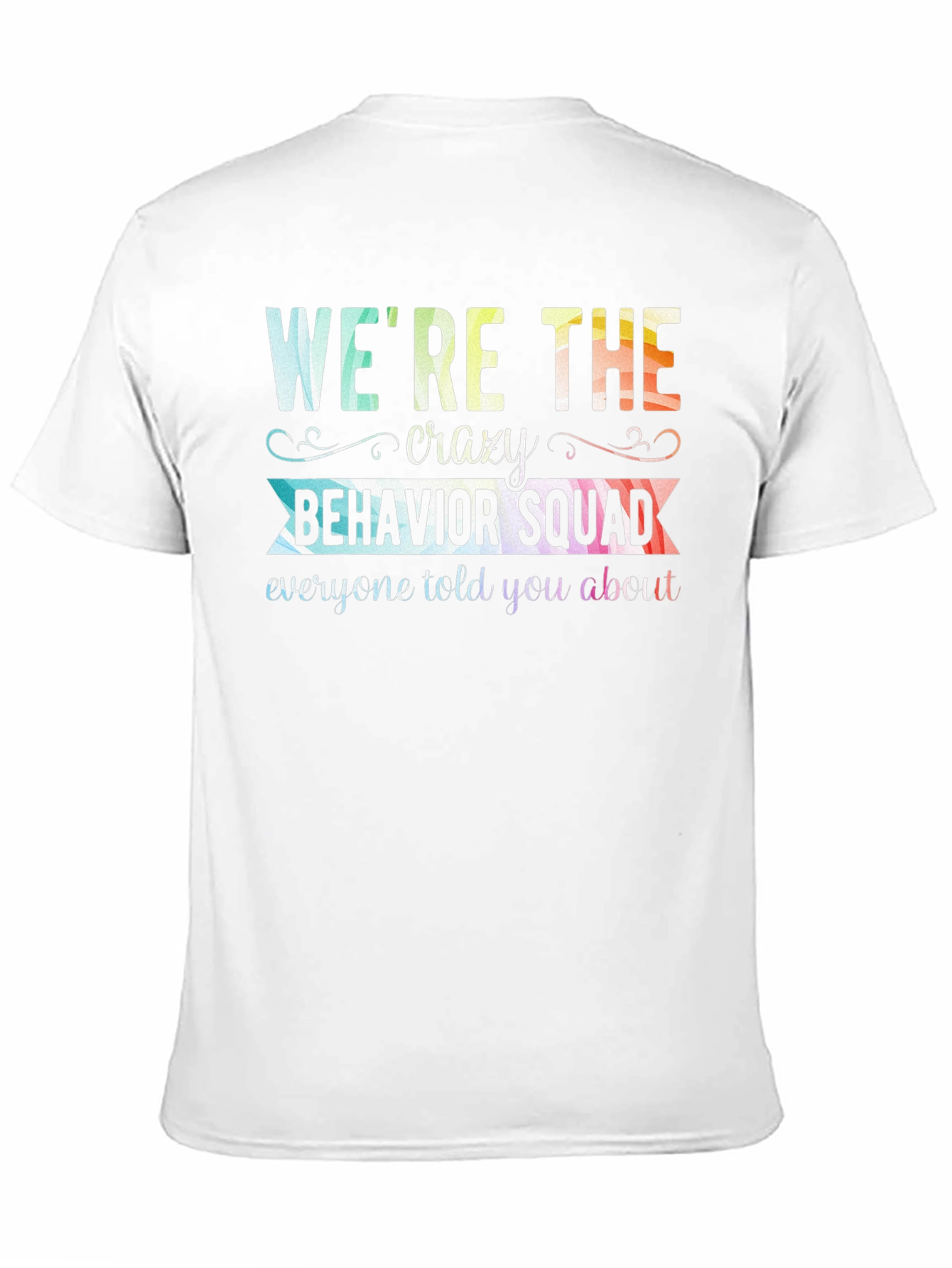 Black Crazy Behavior Squad Graphic T-Shirt view 11