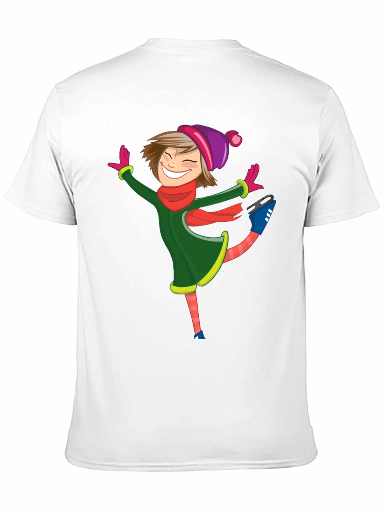 Black Skating Girl Graphic Tee - Black Cotton Blend Shirt view 11