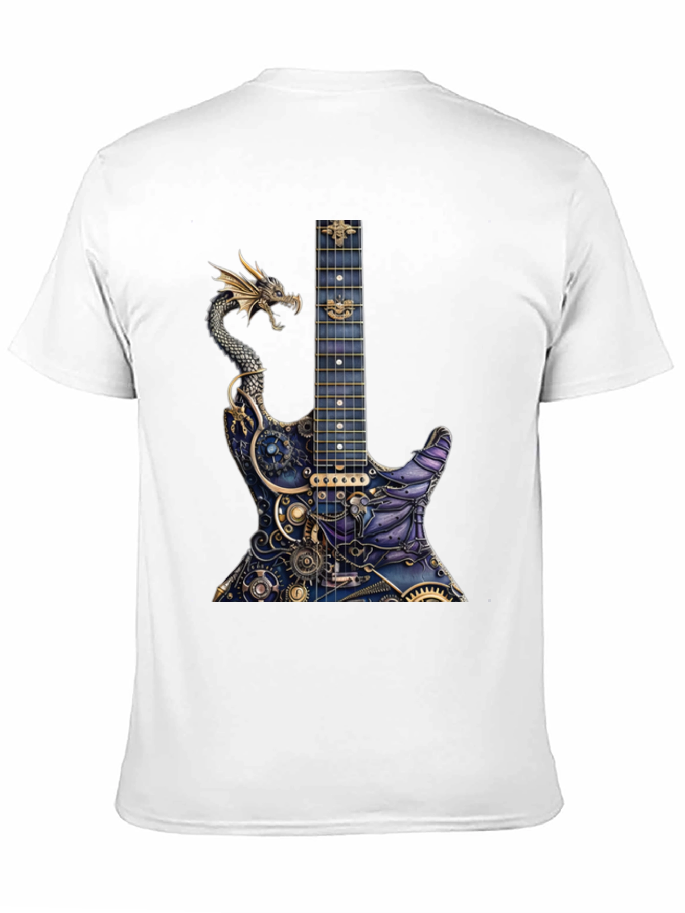 Black Dragon Gear Guitar Graphic Tee - Black view 11