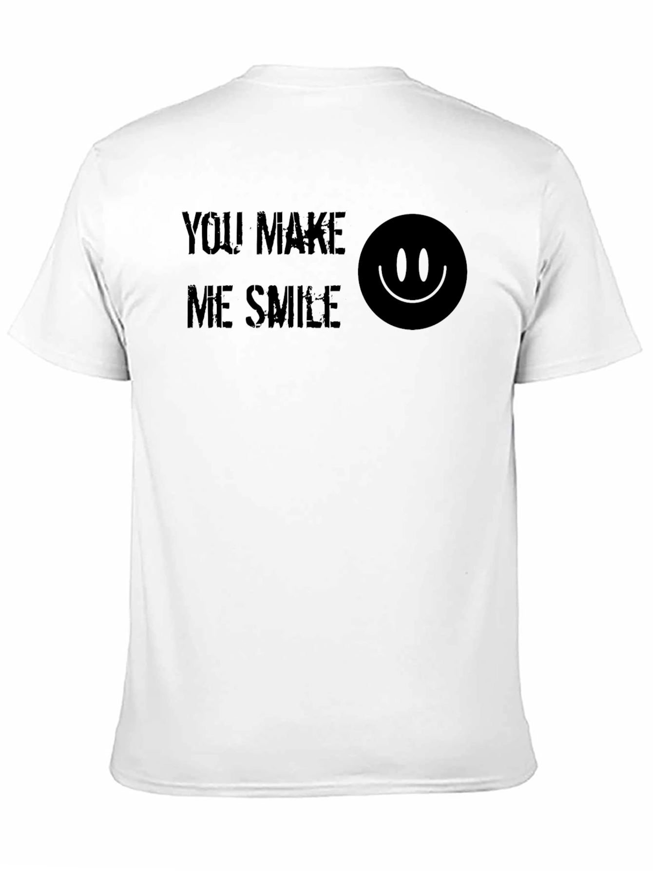 Black You Make Me Smile Graphic Print Tee - Black view 11