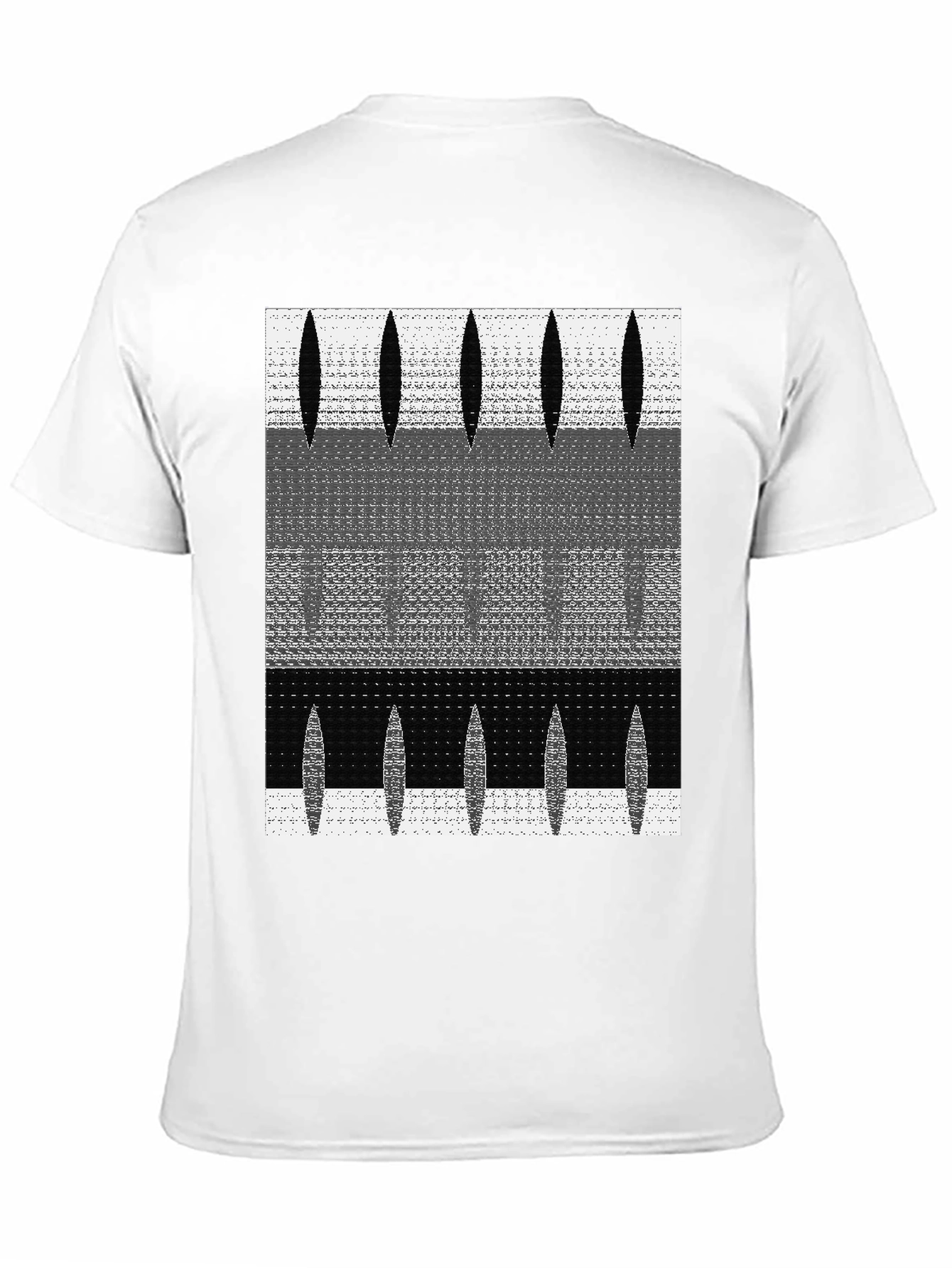 Black Abstract Graphic Print Black T-Shirt view 11