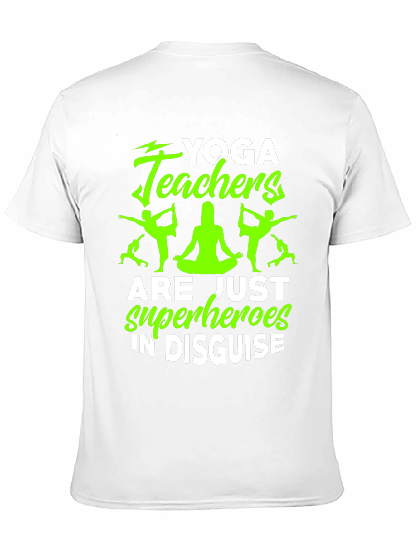 Black Yoga Teacher Superhero Graphic Tee view 11