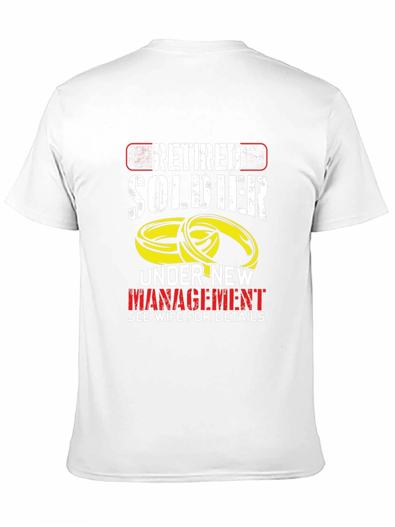 Black Retired Soldier Under New Management T-Shirt view 11