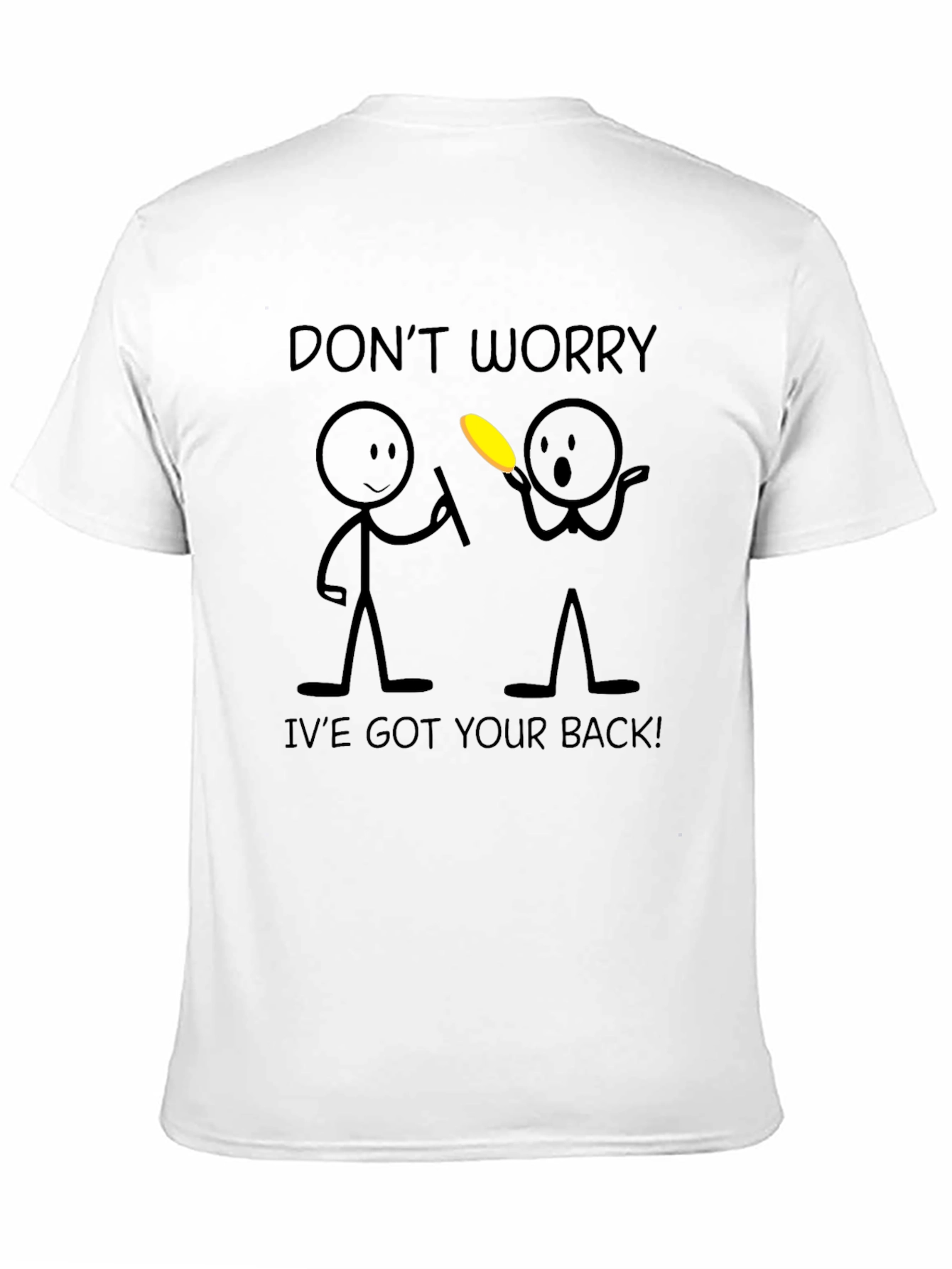 Black Funny "I've Got Your Back" Graphic Tee view 11