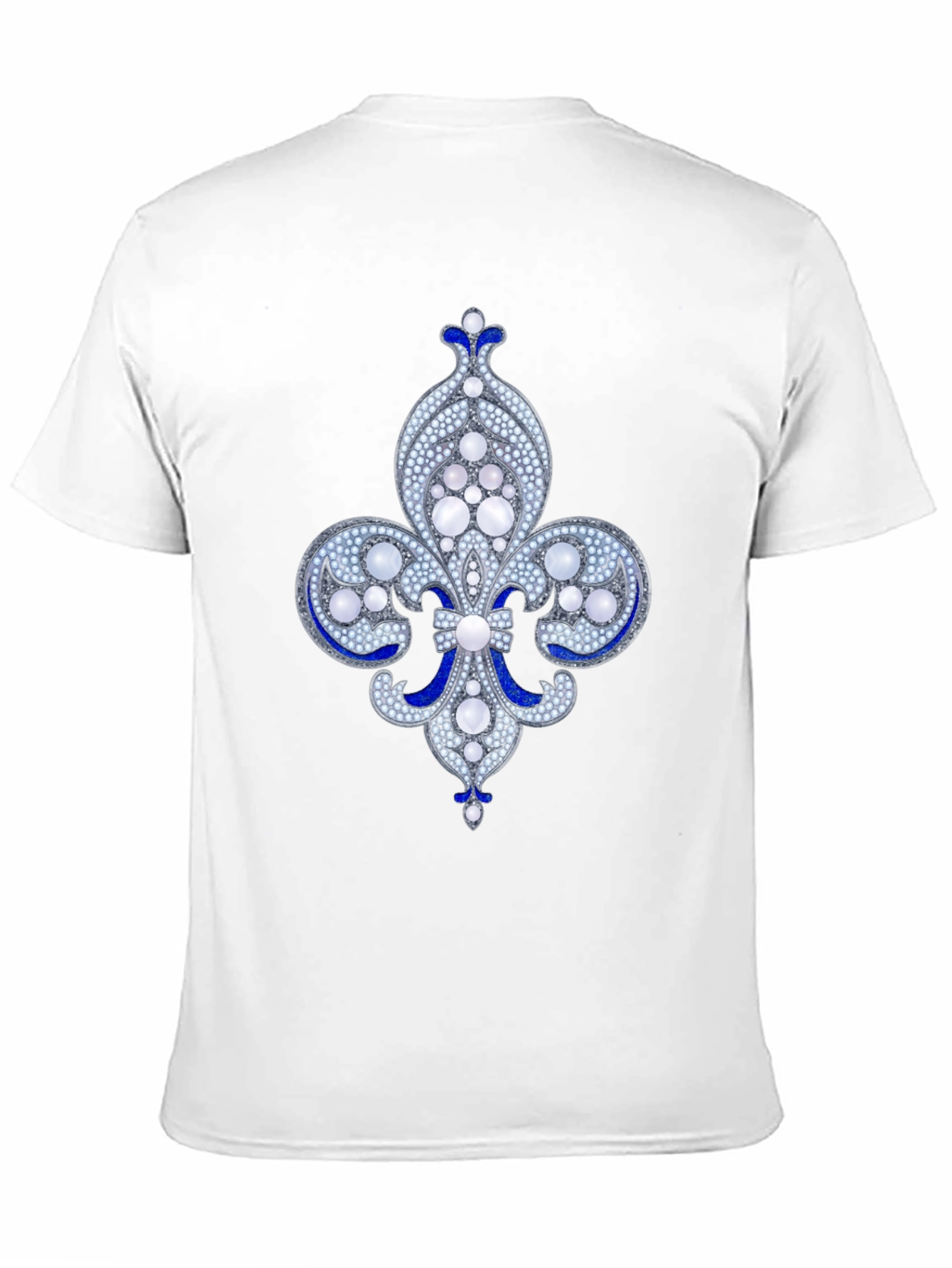 Black Elegant Fleur-de-lis Graphic Tee - Black view 11
