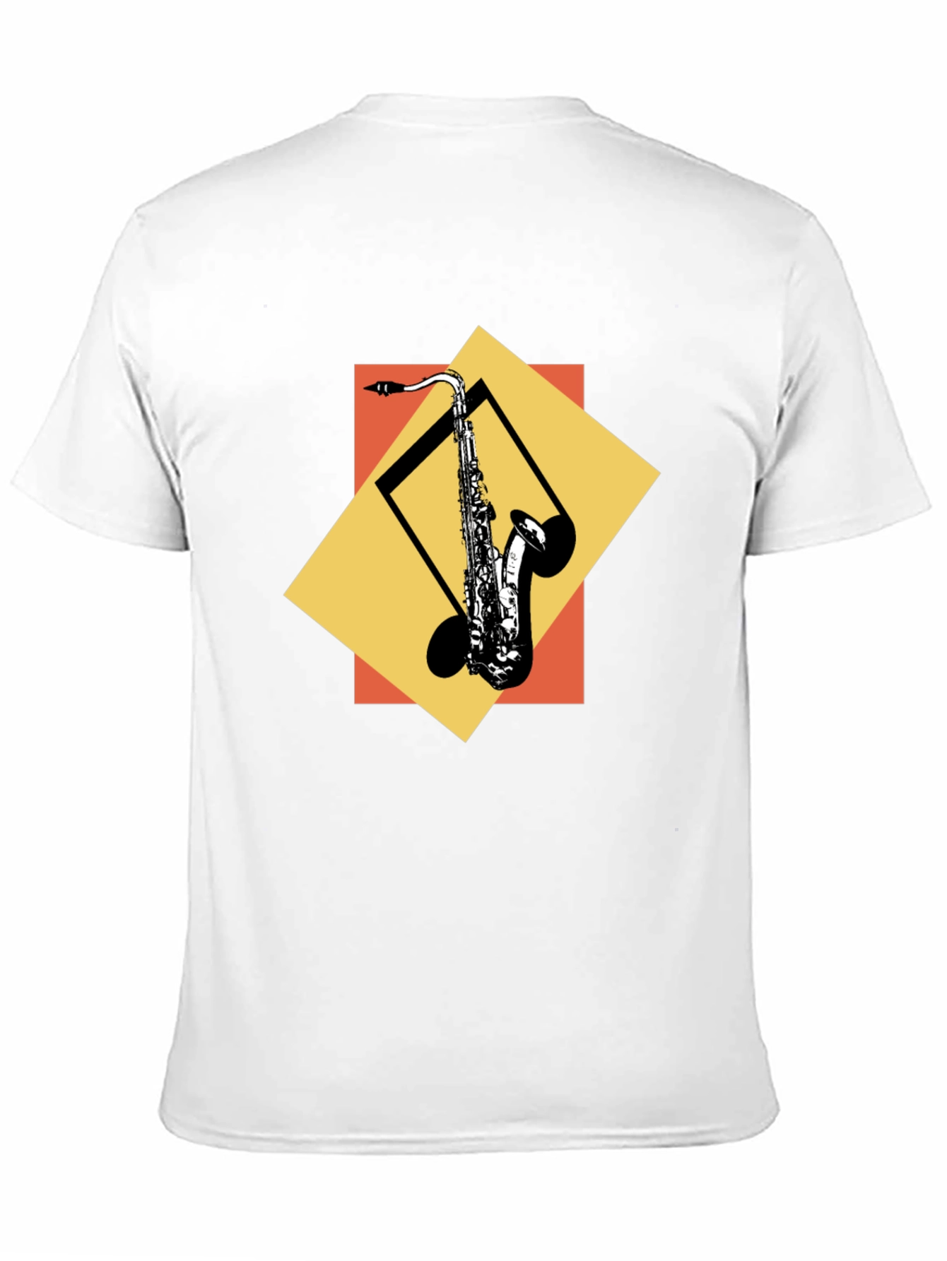 Black Saxophone Graphic Tee - Cool Music Lover Shirt view 11
