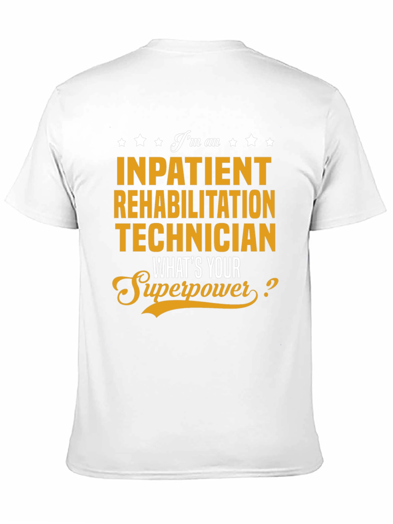 Black Inpatient Rehabilitation Technician T-Shirt view 11