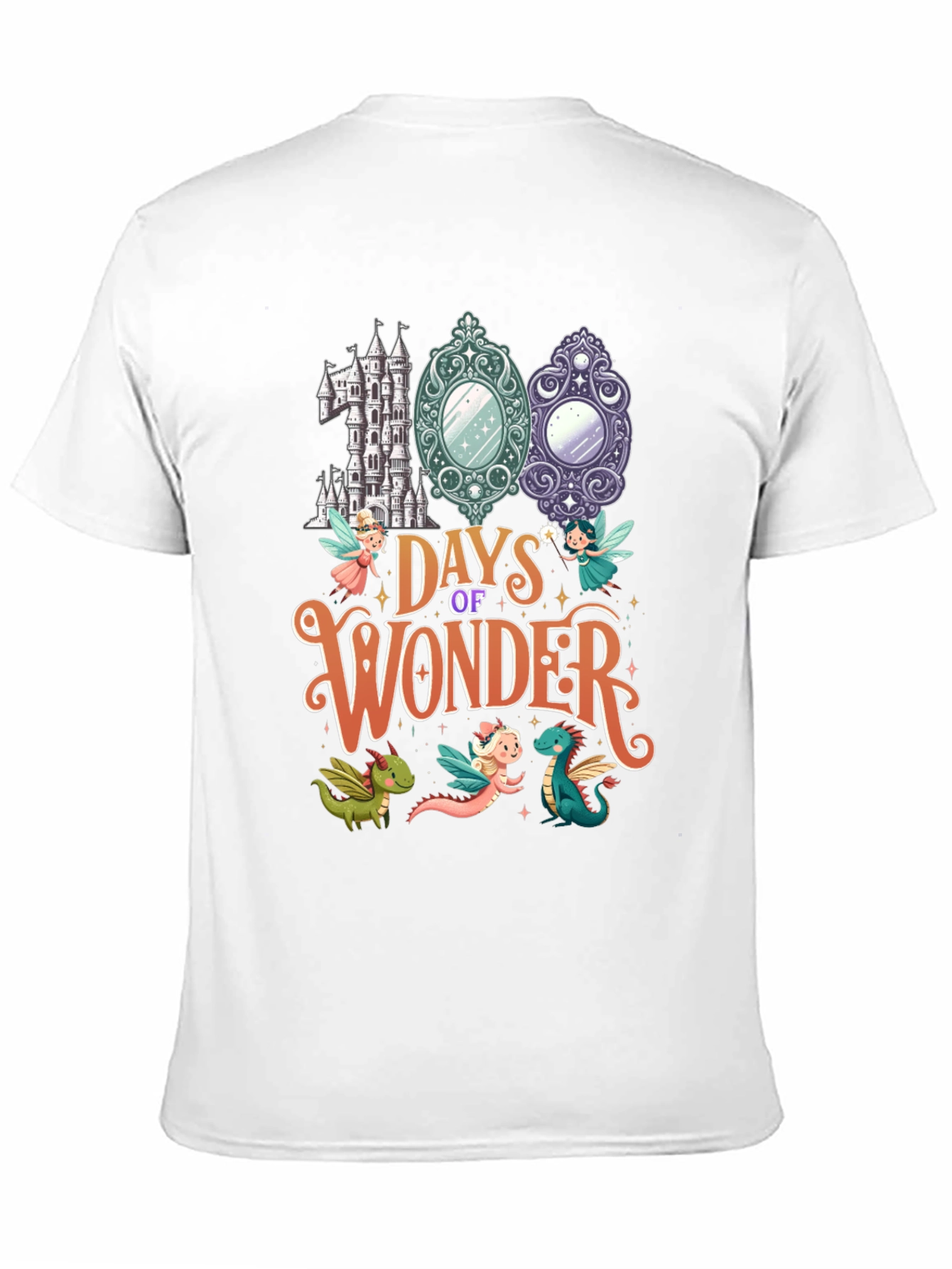 Black 100 Days of Wonder Black T-Shirt view 11