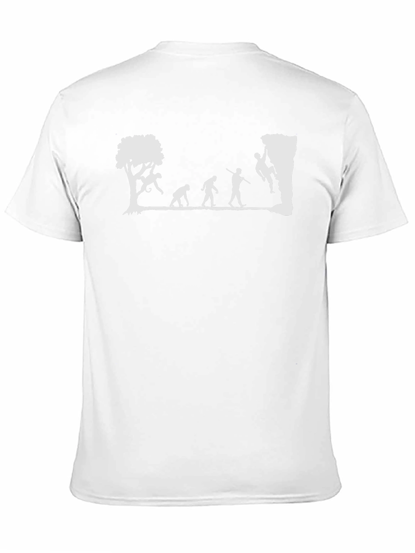Black Climbing Evolution T-Shirt - Funny Climber Tee view 11