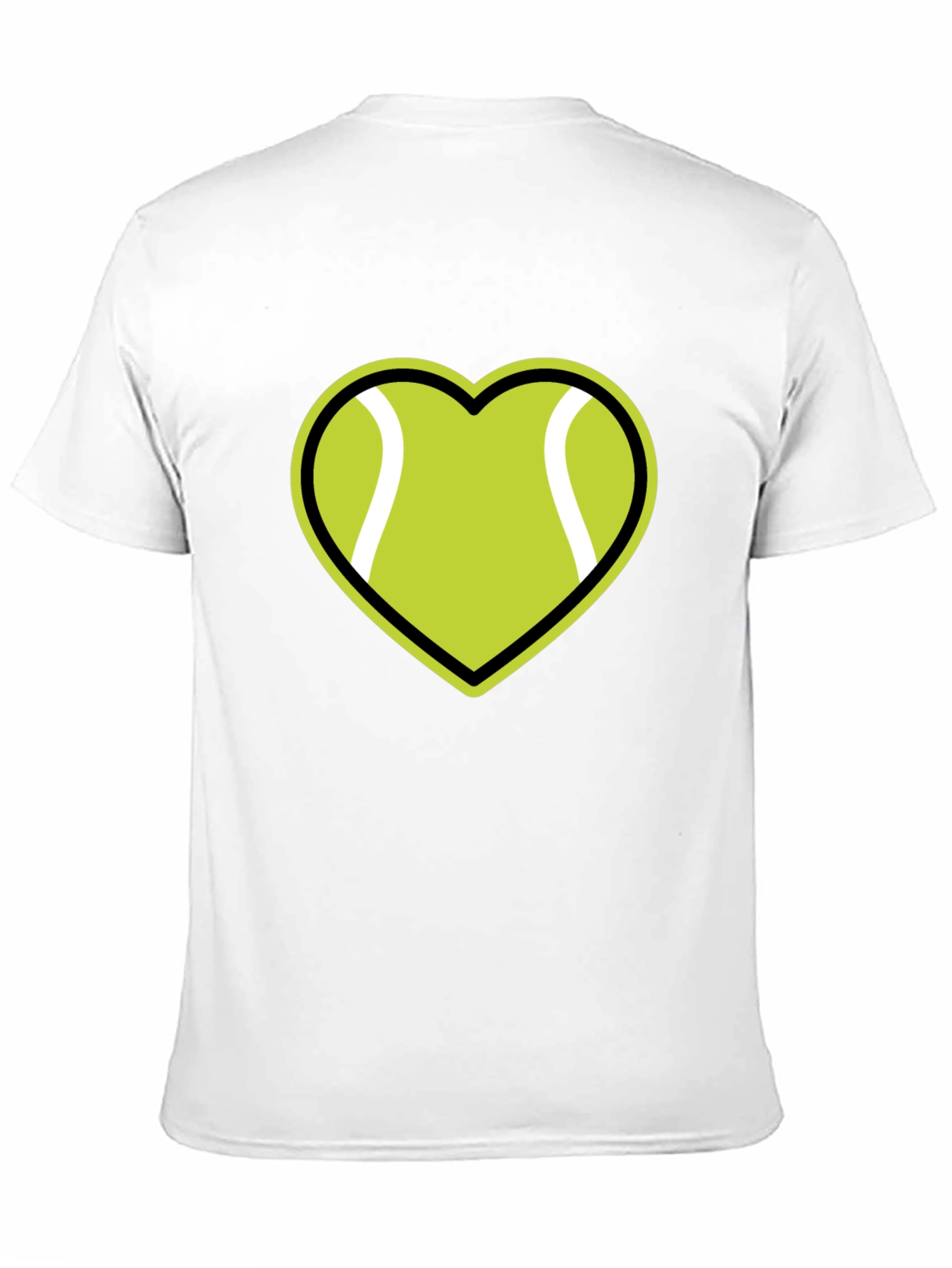 Black Tennis Heart Graphic T-Shirt view 11