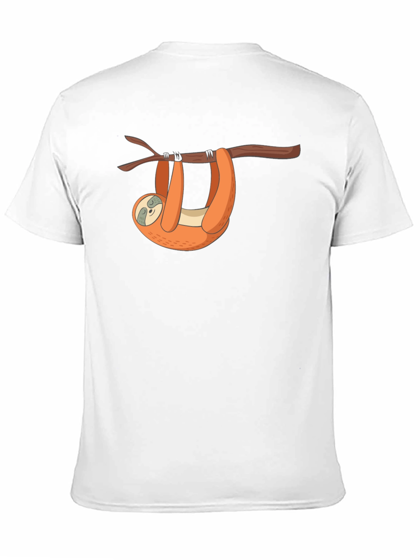 Black Sloth on Branch Graphic Tee - Black view 11