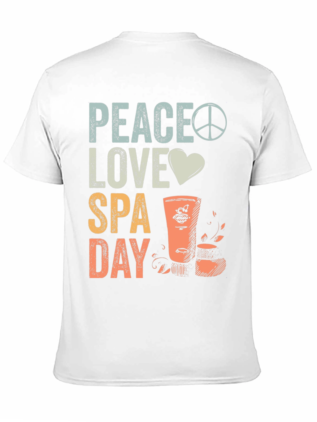 Black Peace Love Spa Day Graphic Tee view 11