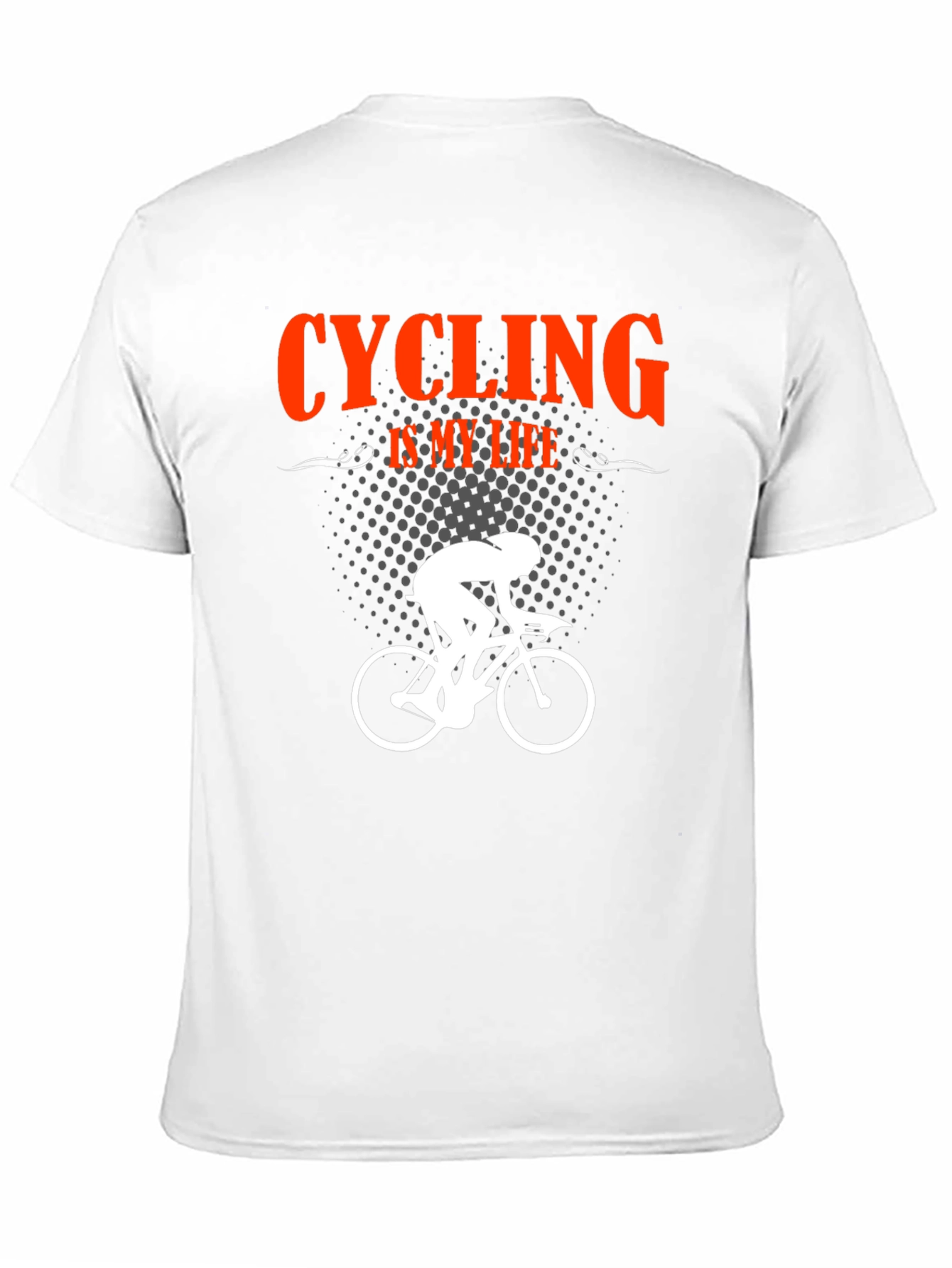 Black Cycling Is My Life Black T-Shirt view 11