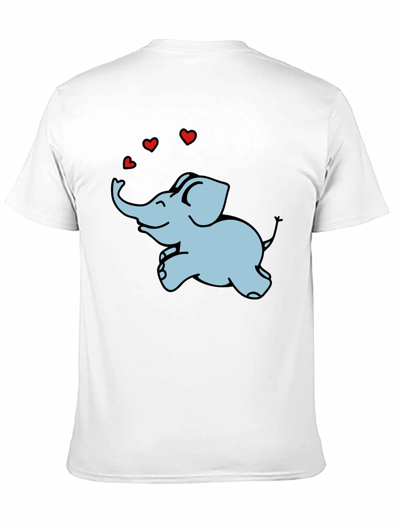 Black Elephant Love Graphic Tee - Unisex Comfort Fit view 11