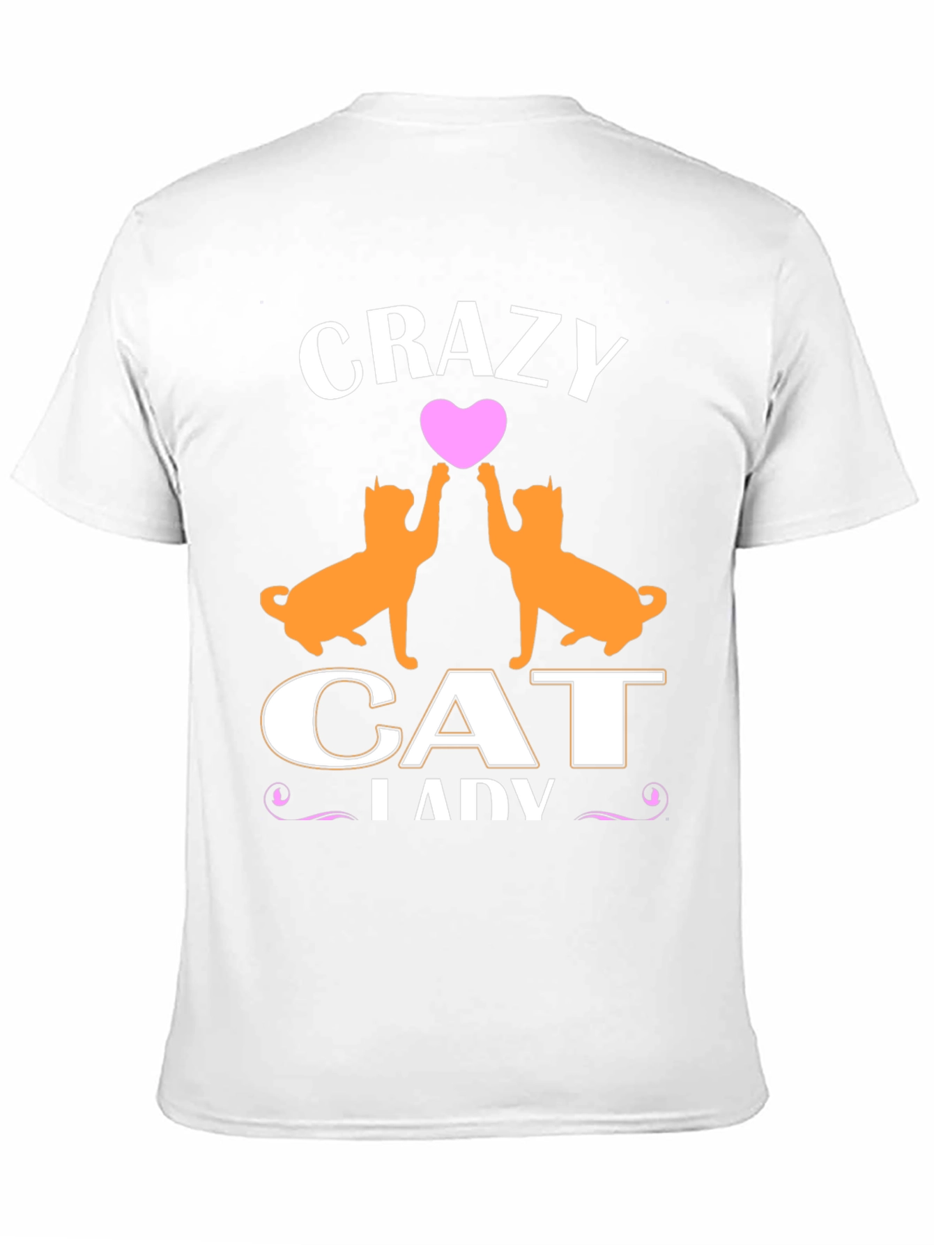 Black Crazy Cat Lady T-Shirt - Cute Cat Lover Tee view 11