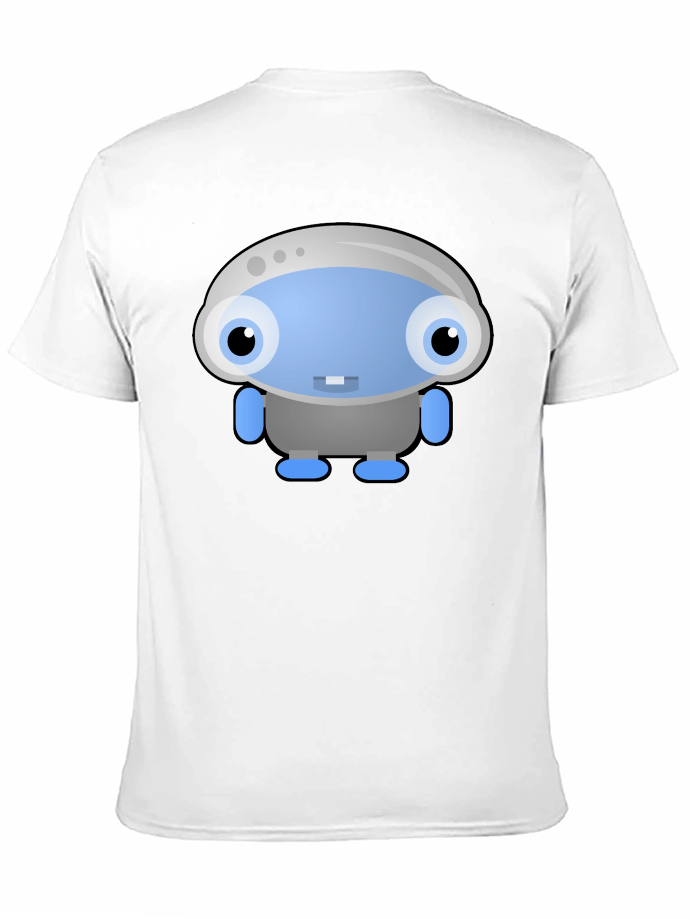 Black Fun Robot Graphic Black T-Shirt view 11