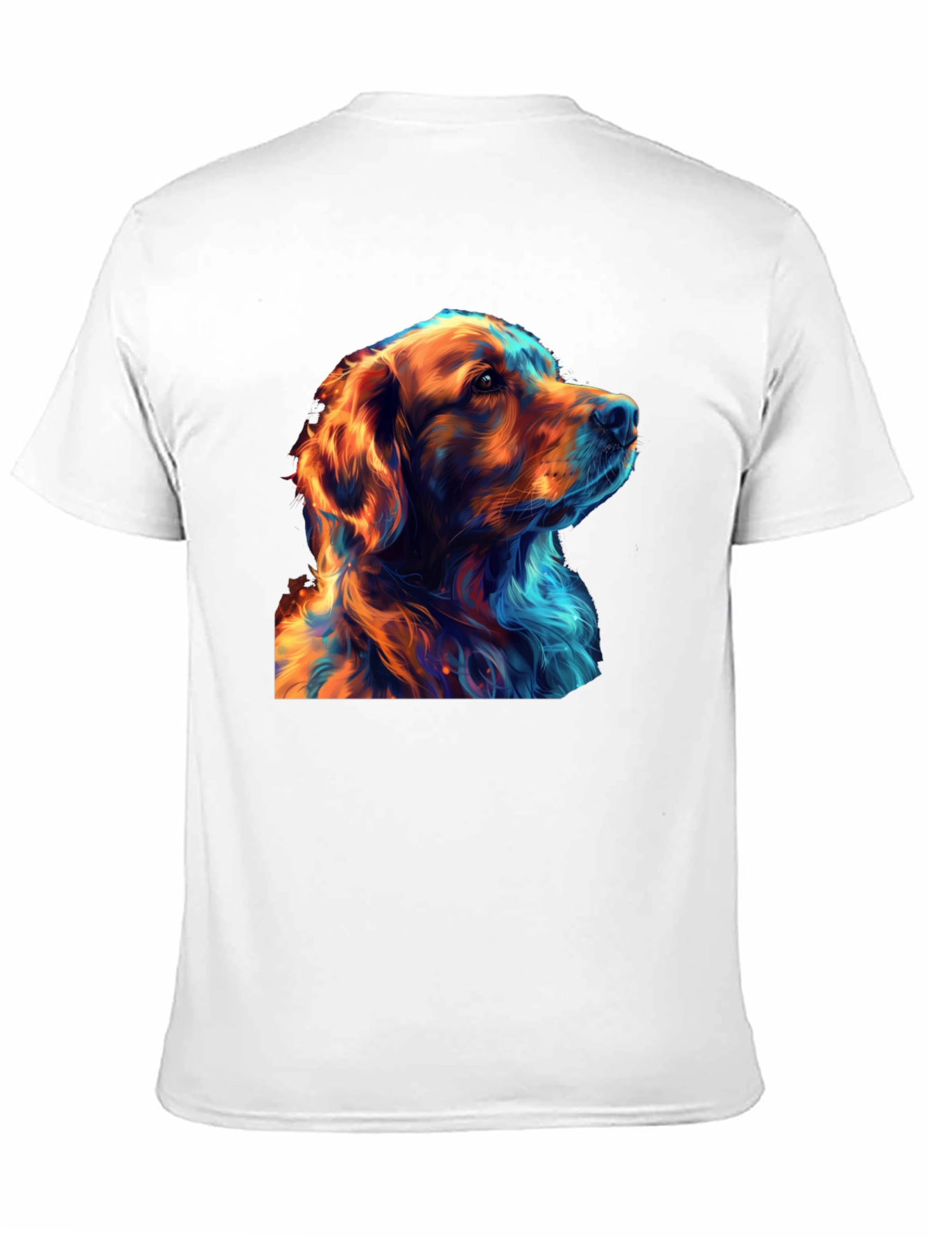 Cool Dog Art Graphic Black T-Shirt - 11