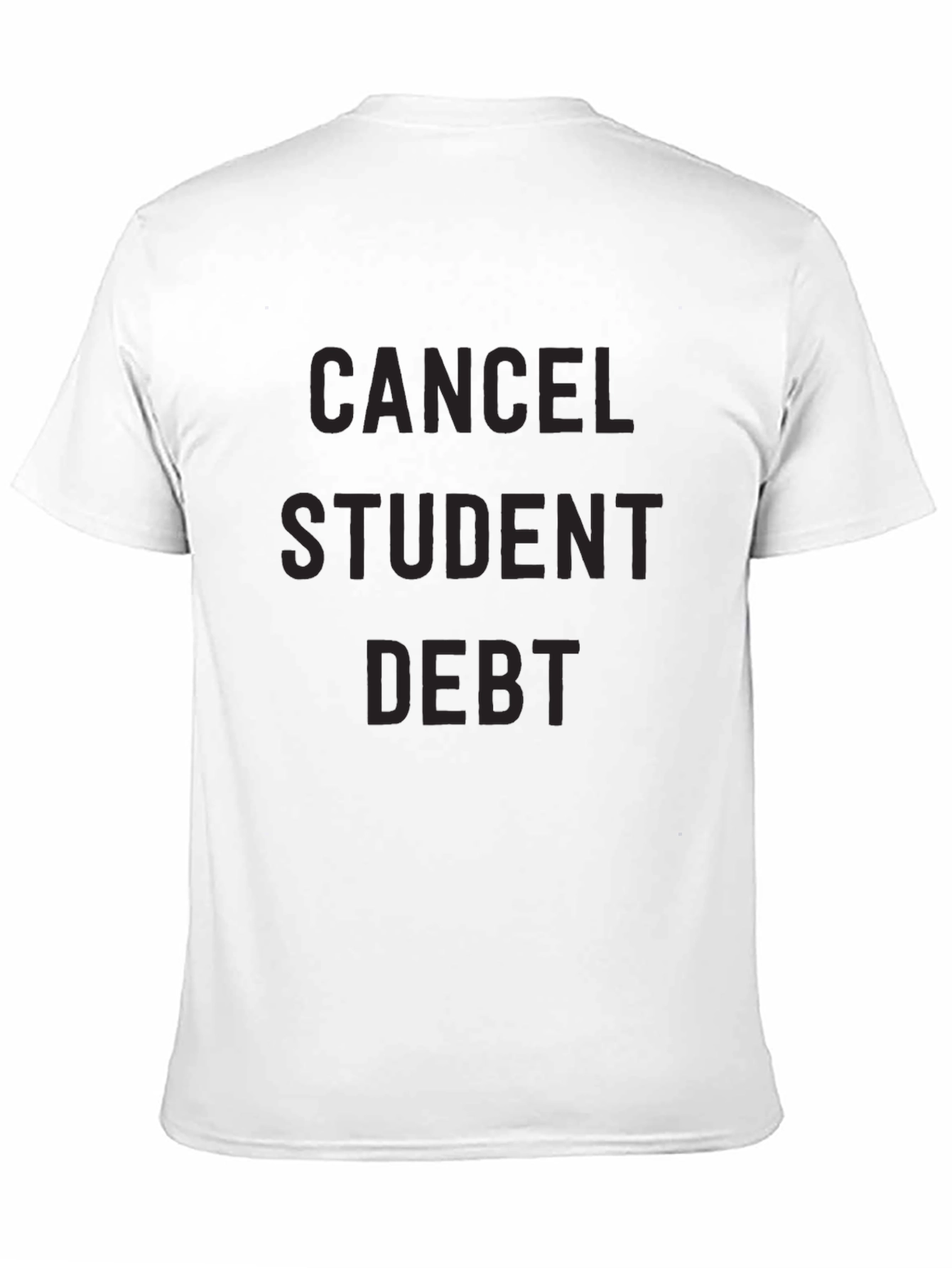 Black Cancel Student Debt T-Shirt - Black Activist Tee view 11