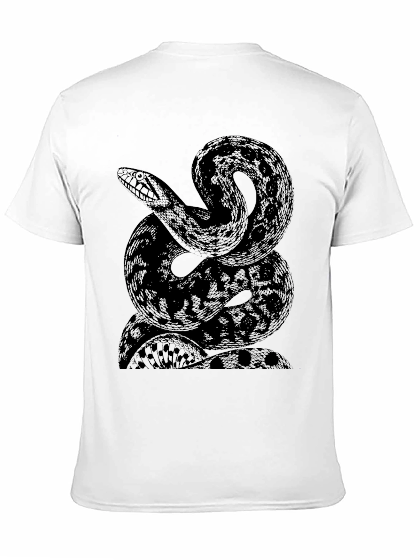 Black Snake Graphic Print Black T-Shirt view 11