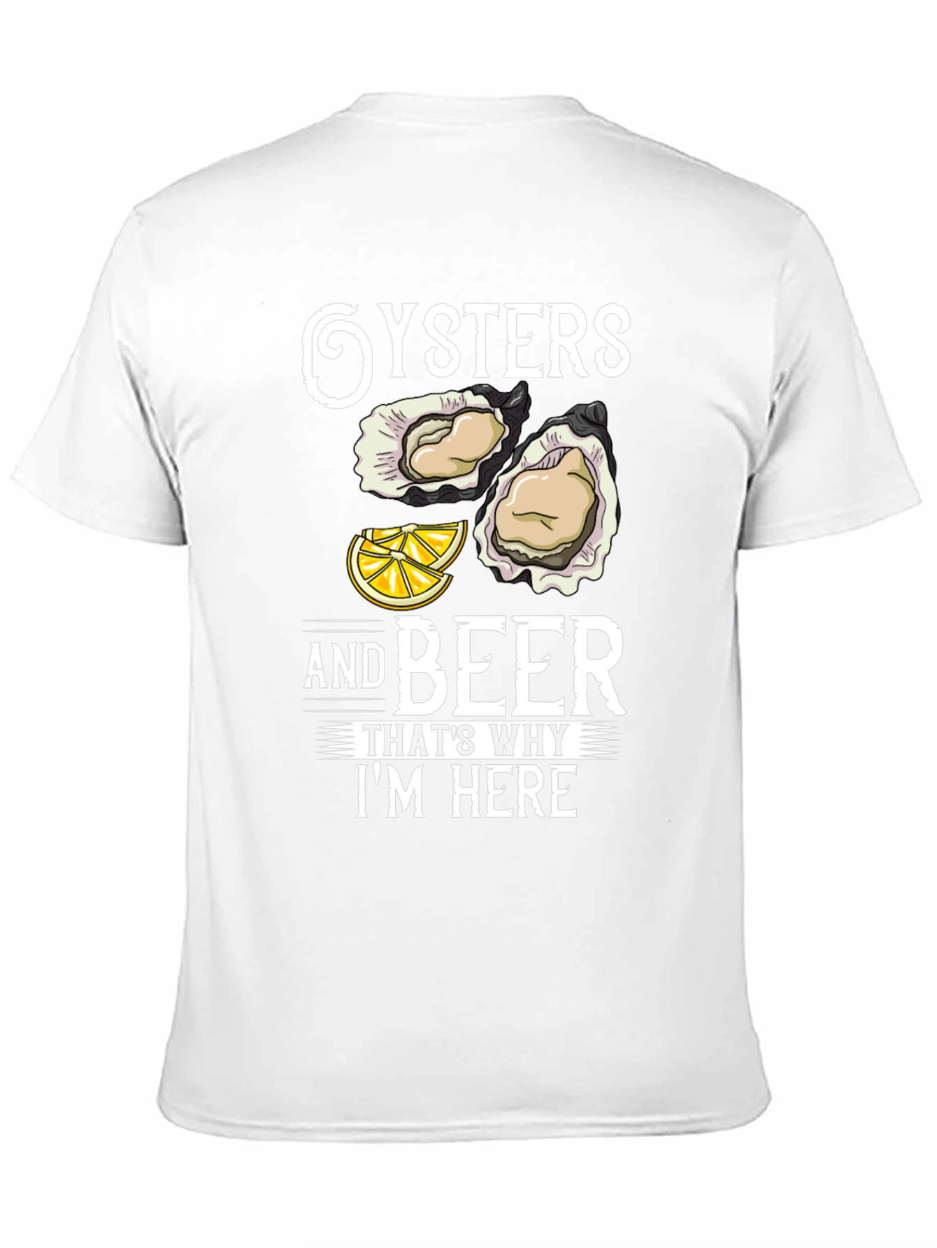 Black Oysters and Beer Graphic T-Shirt view 11