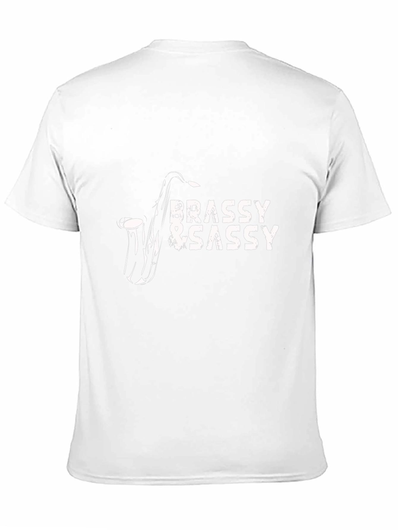 Black Brassy & Sassy Saxophone Graphic T-Shirt view 11