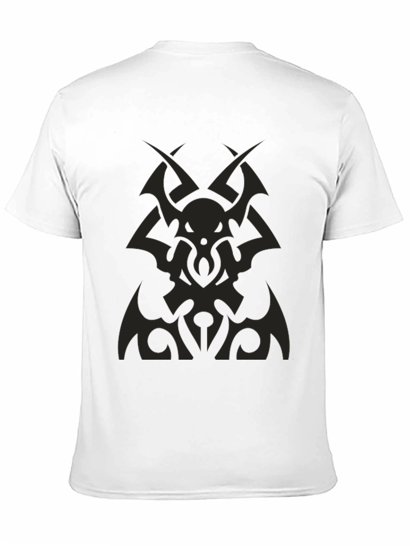 Black Tribal Graphic Tee - Black Cotton Comfort view 11