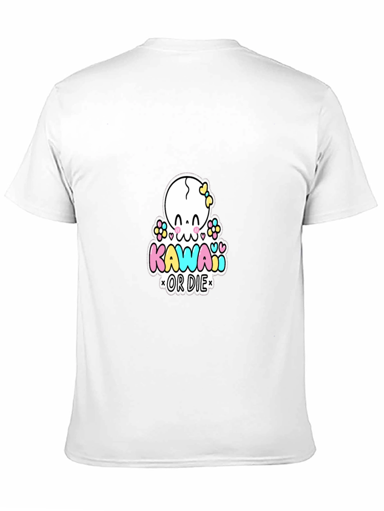 Black Kawaii or Die Graphic T-Shirt - Black Cotton Tee view 11