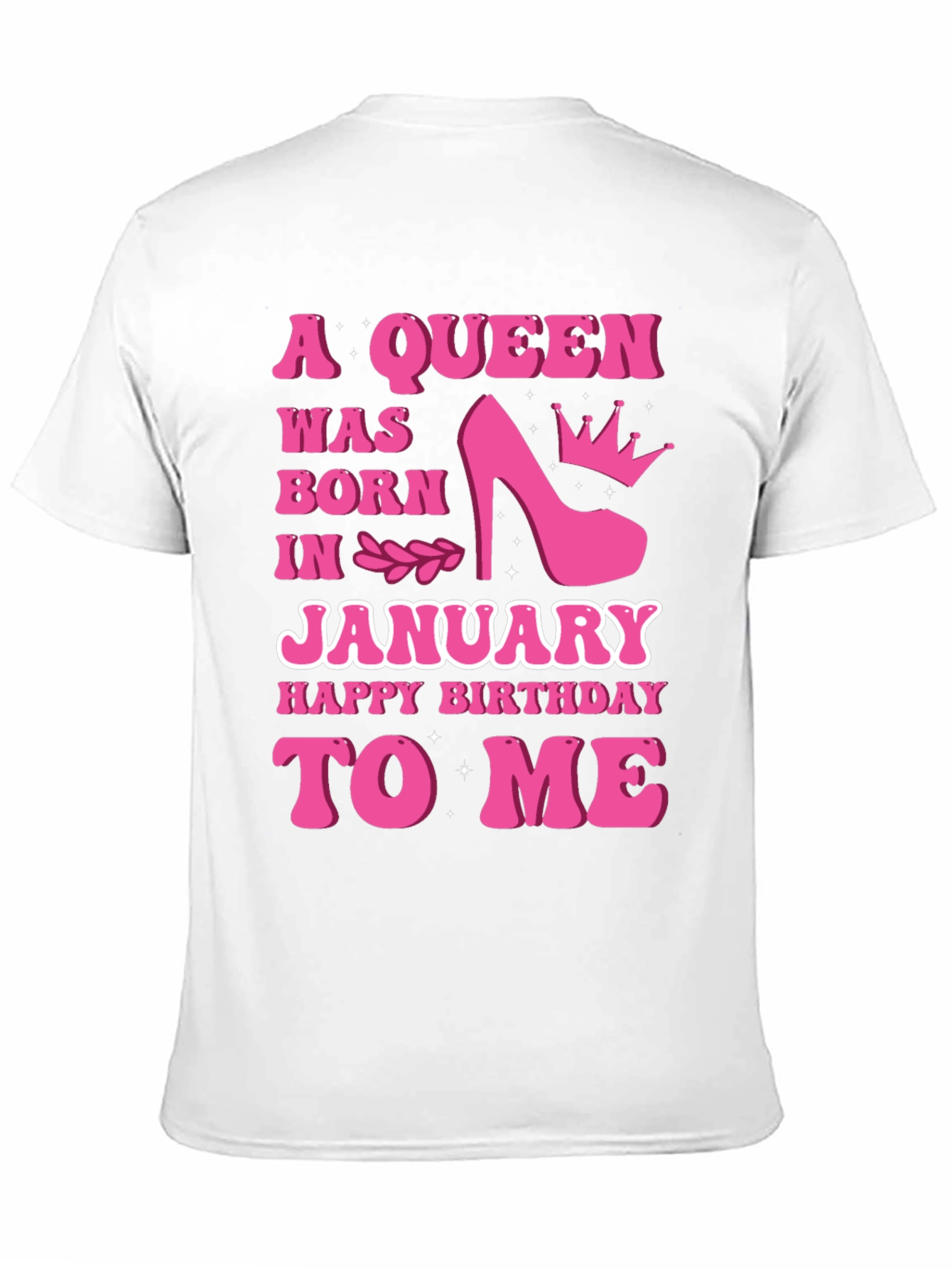 Black A Queen Was Born In January T-Shirt view 11