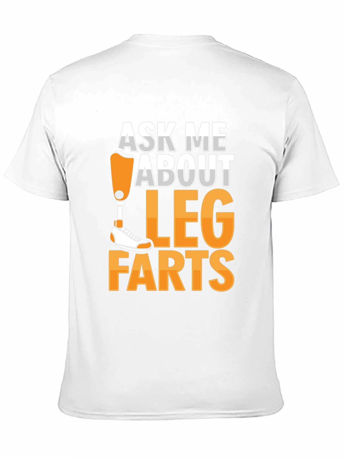 Black Ask Me About Leg Farts T-Shirt view 11