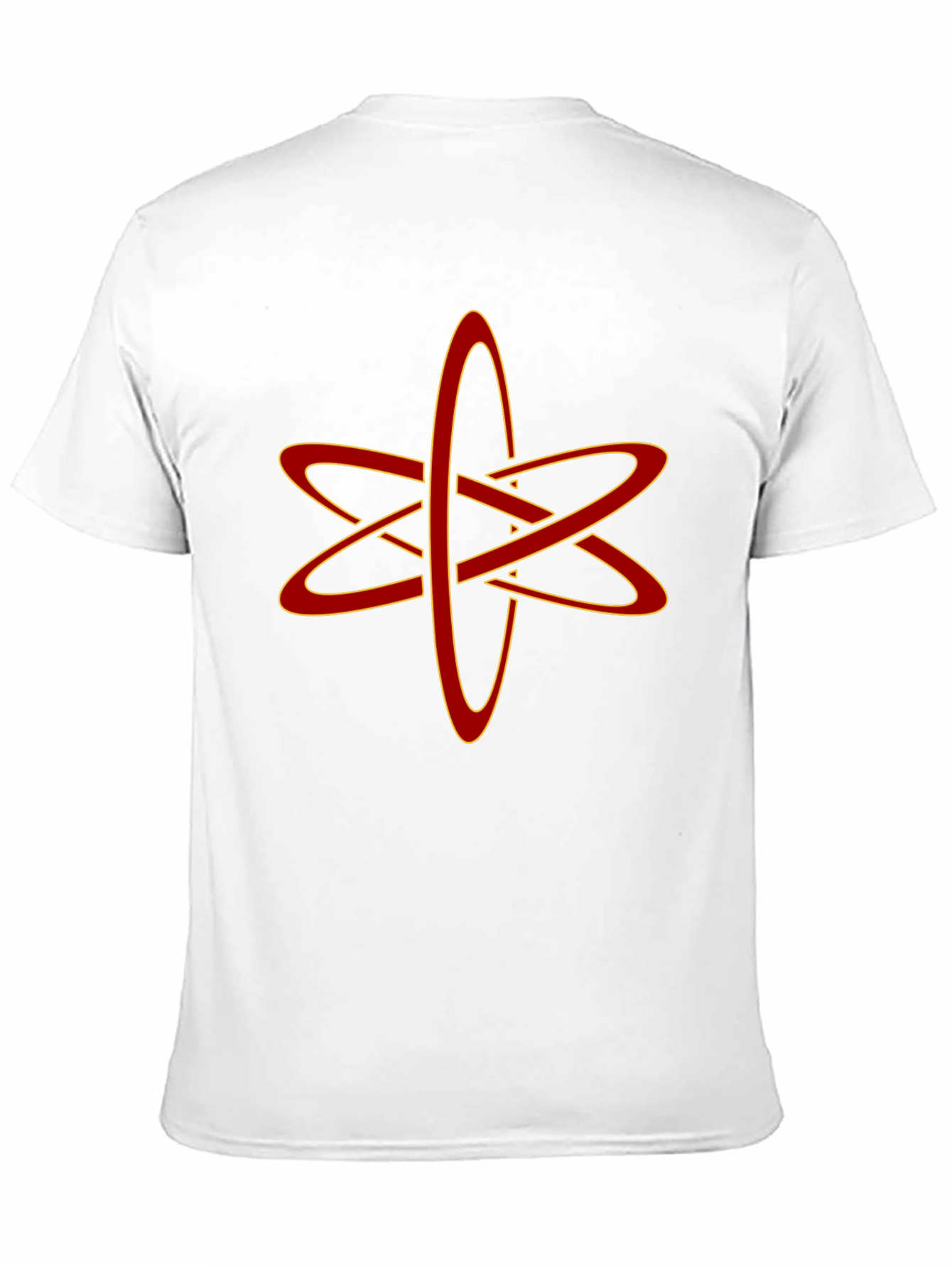 Black Atomic Symbol Graphic Tee - Black Cotton Blend T-Shirt view 11