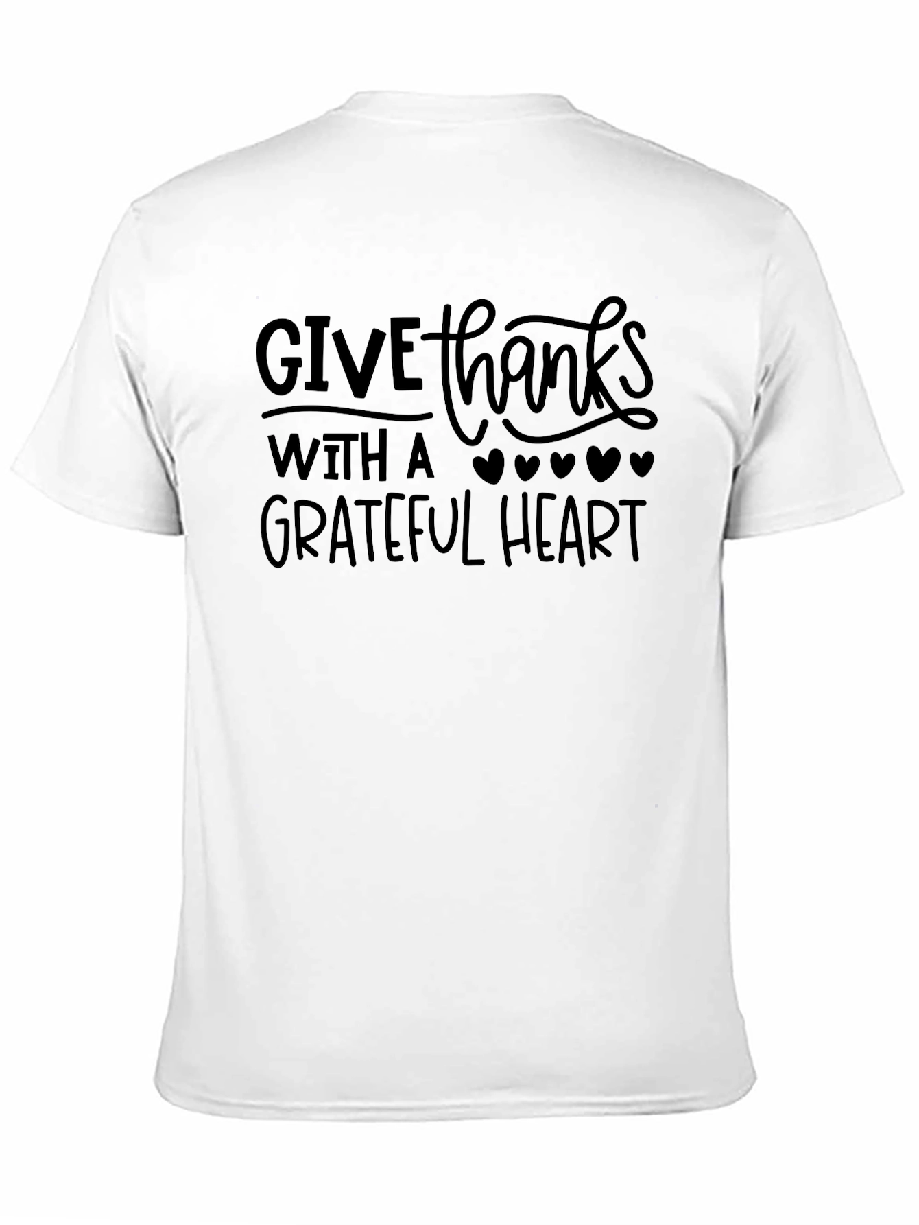 Black Grateful Heart Thanksgiving T-Shirt view 11