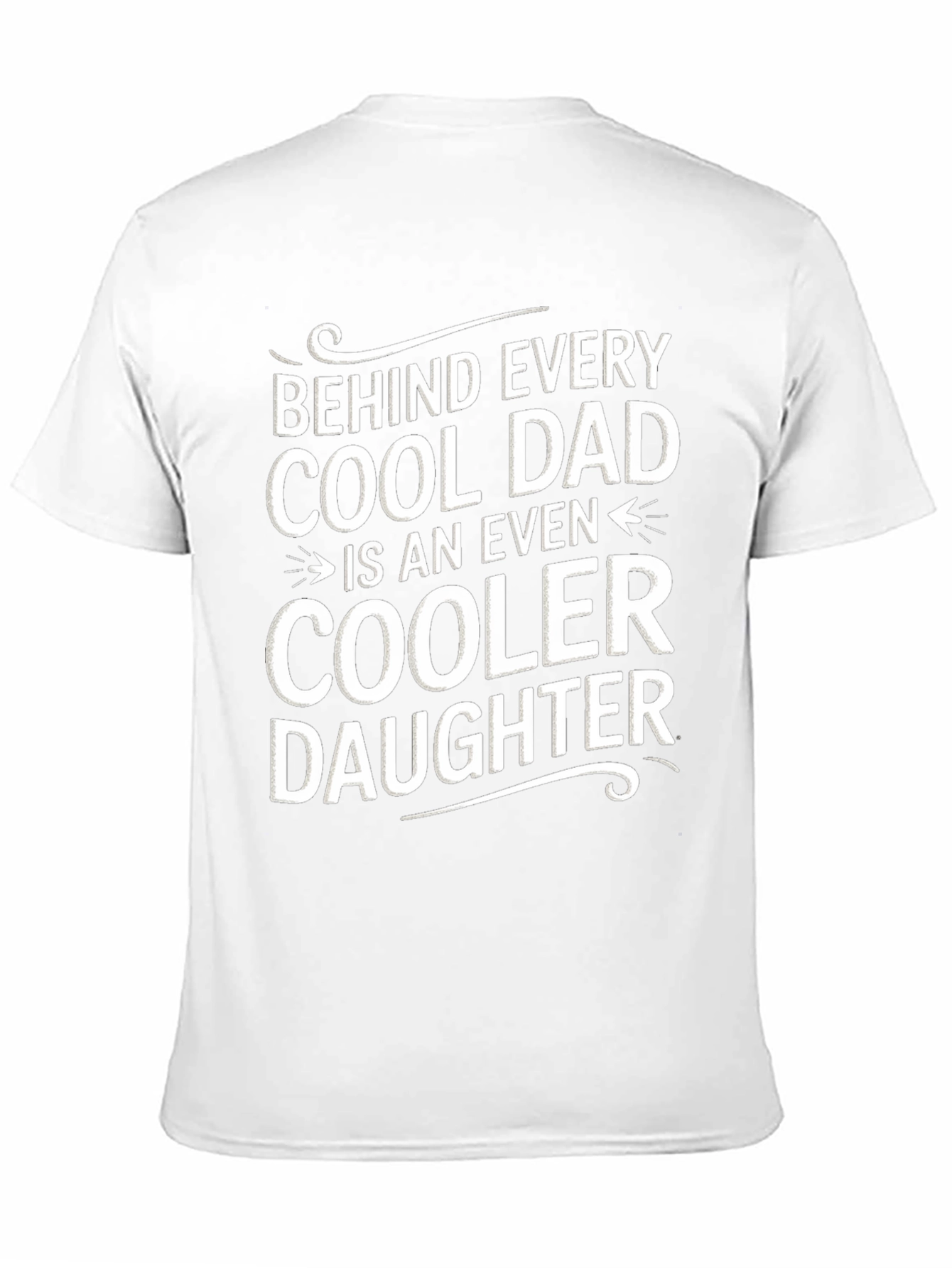 Black Cool Dad & Daughter Graphic T-Shirt view 11