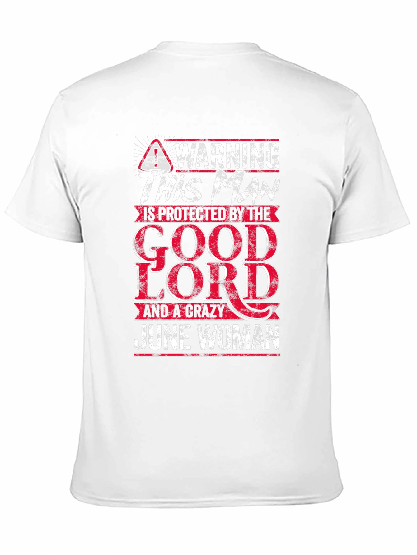 Black Warning This Man Is Protected by The Good Lord T-Shirt view 11