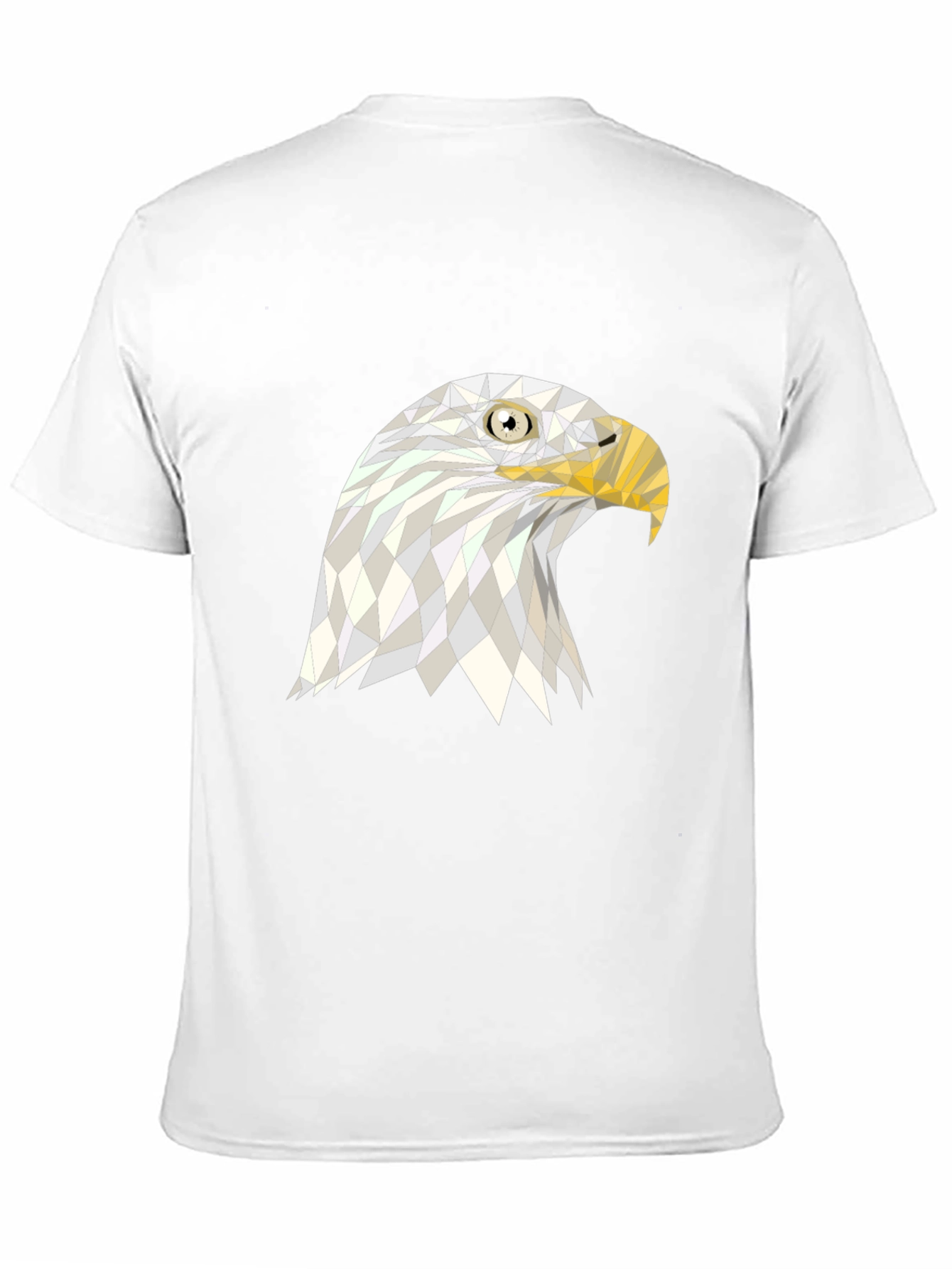 Black Geometric Eagle Graphic Black T-Shirt view 11